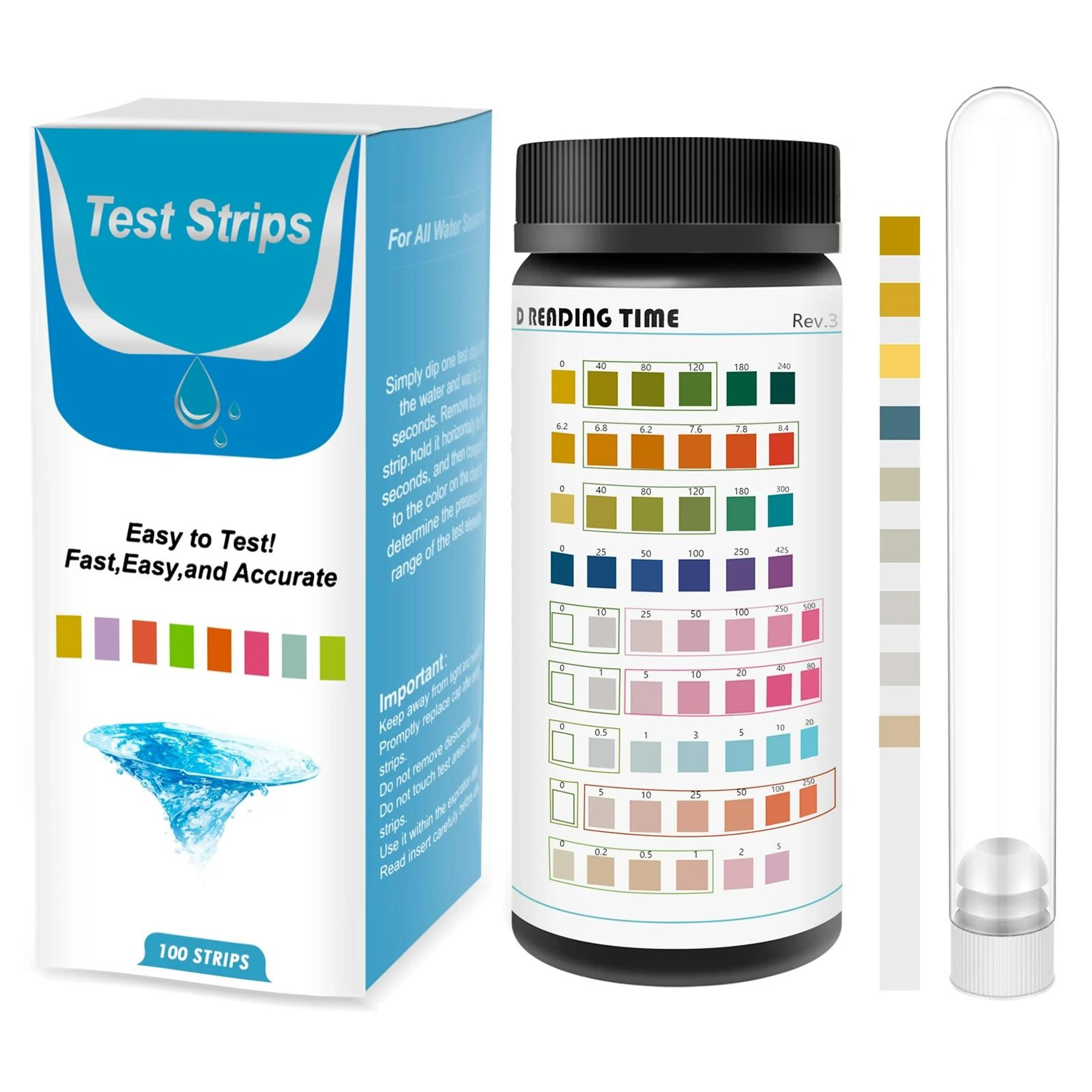 MultiParameter Aquarium  Pool Water Quality Test Strips 6