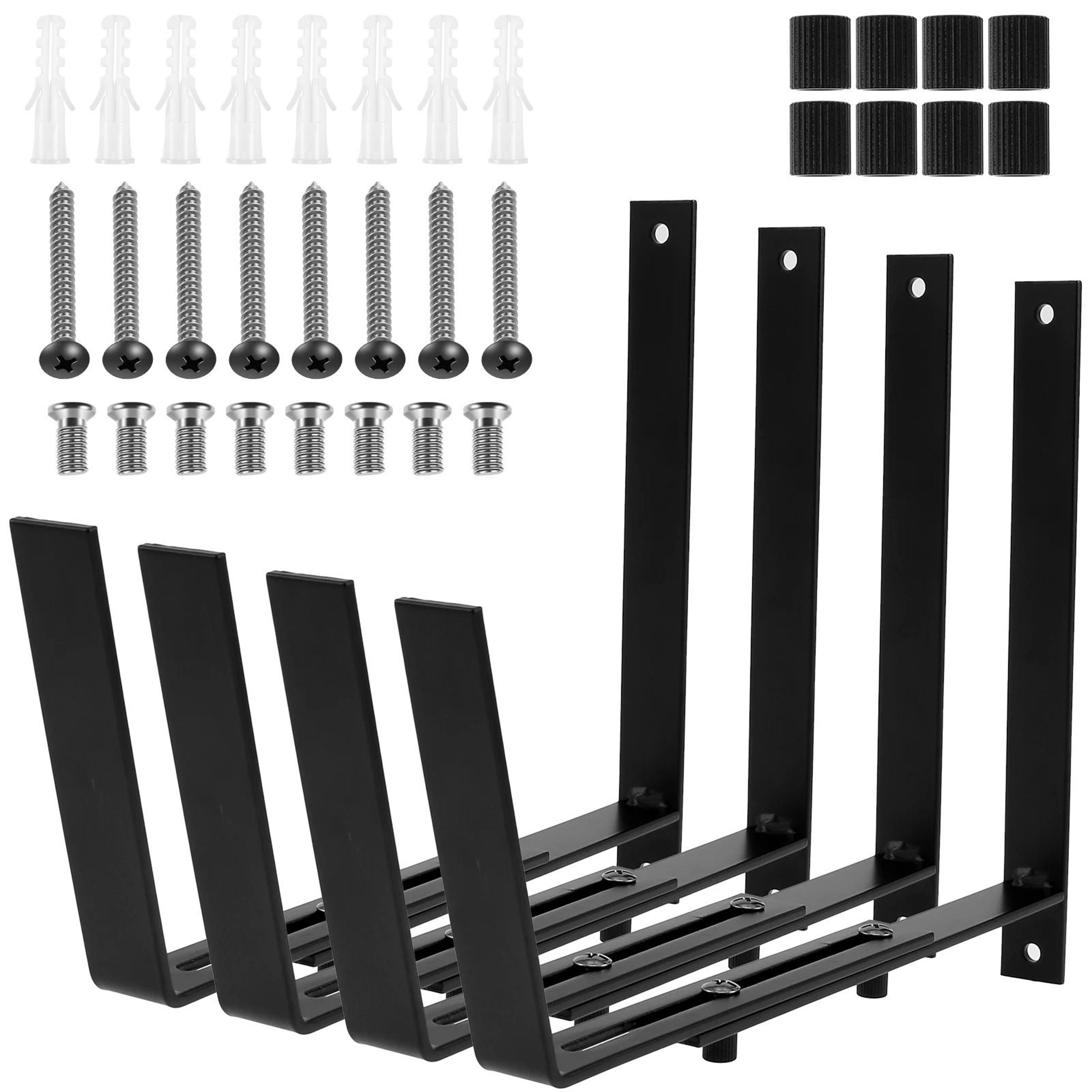 4Pack HeavyDuty Adjustable Metal Flower Box Bracket Set 1
