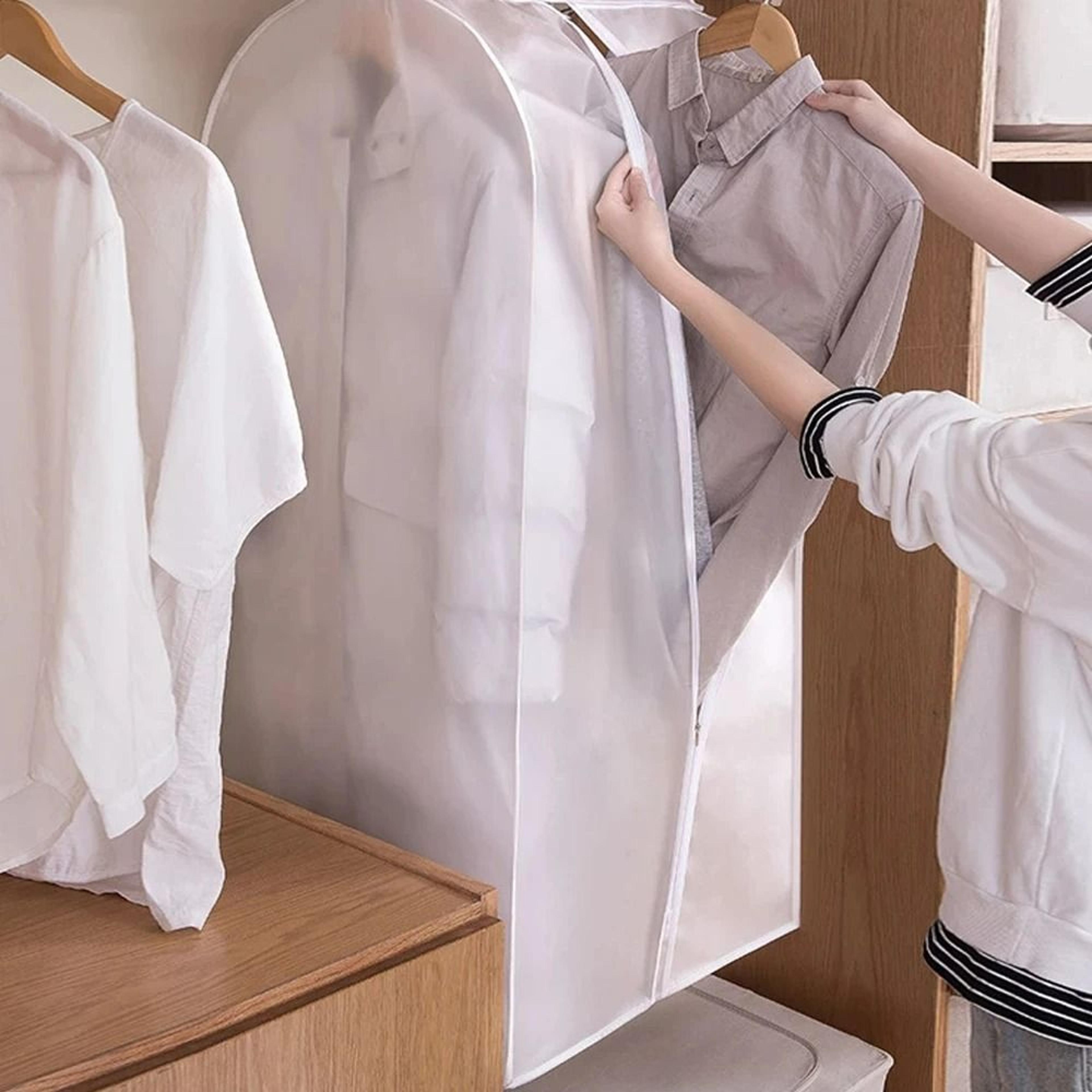 Large Capacity Hanging Garment Dust Cover  Wardrobe Organizer 2