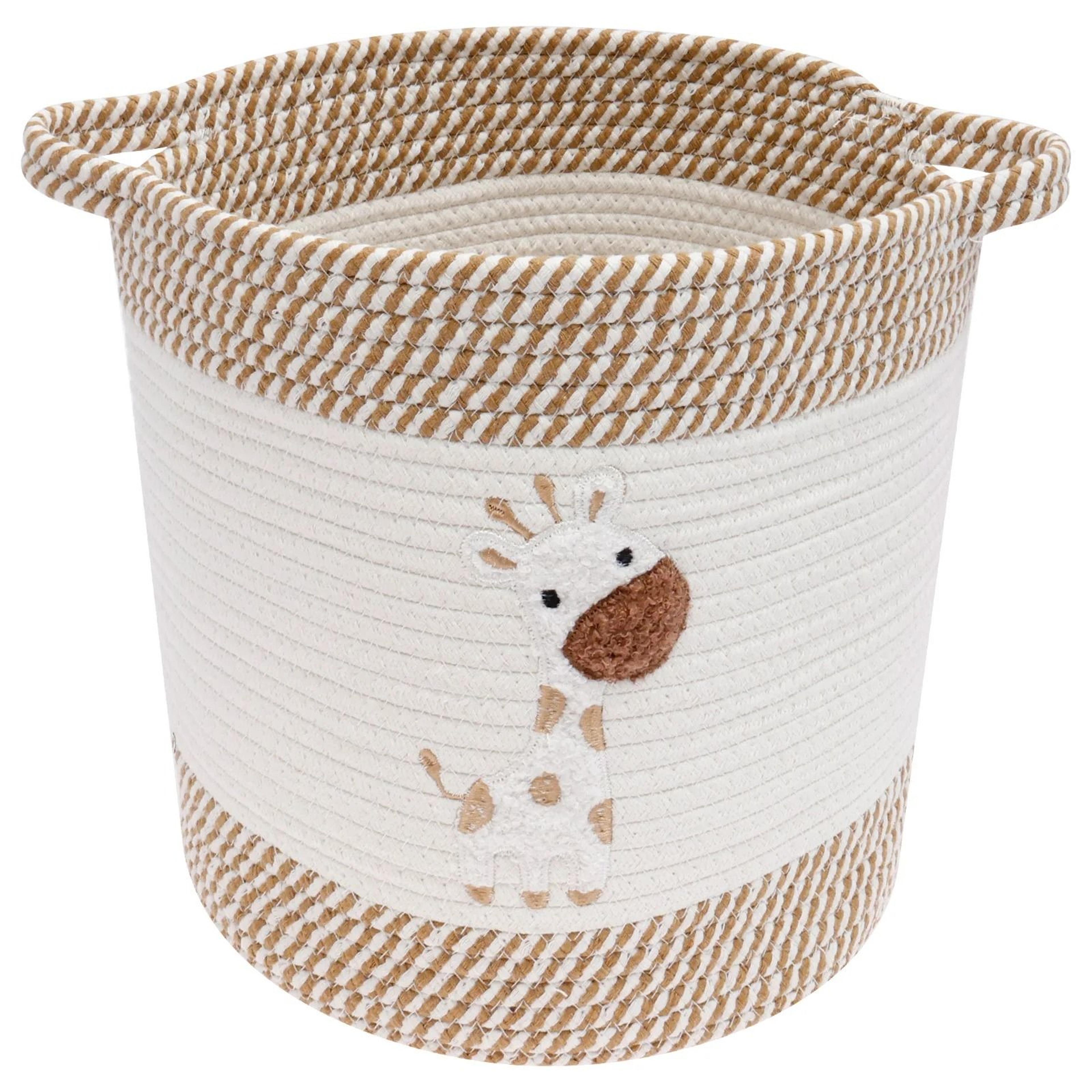 Cute Bear Cotton Rope Storage Basket  Toy Organizer 10