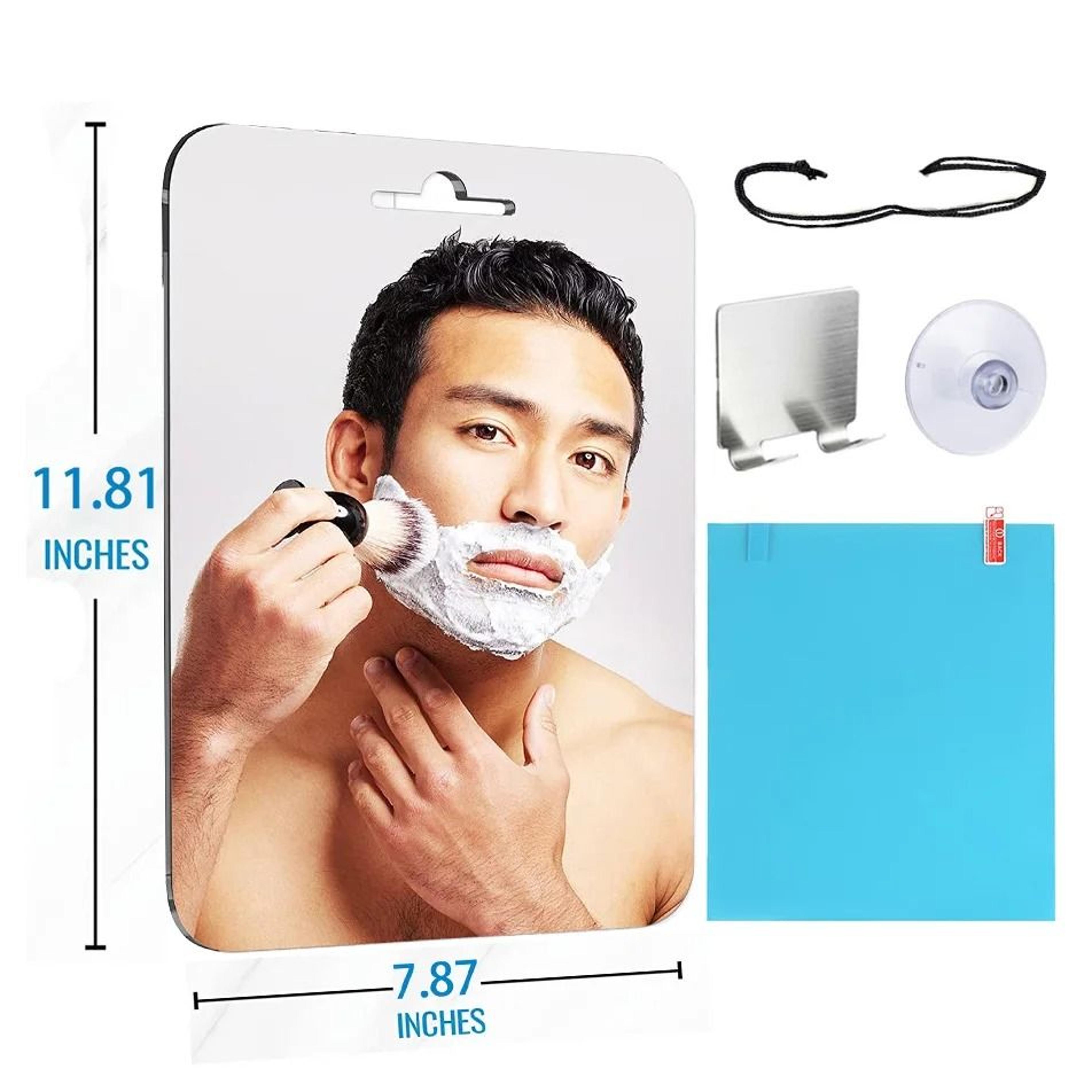 Large Unbreakable Acrylic Fogless Shower Mirror 1