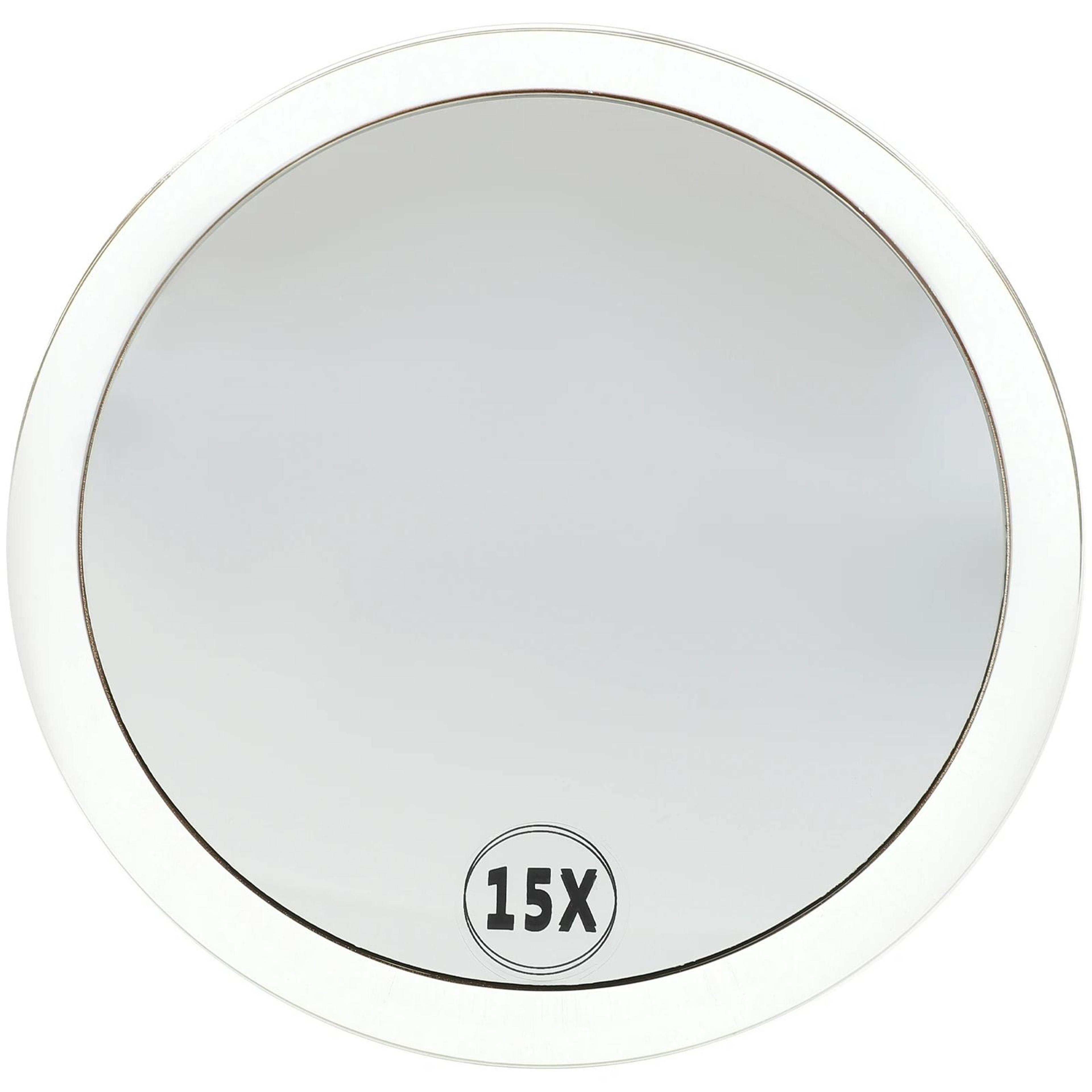 15x Magnifying Compact Mirror With Rear Suction Cups 1
