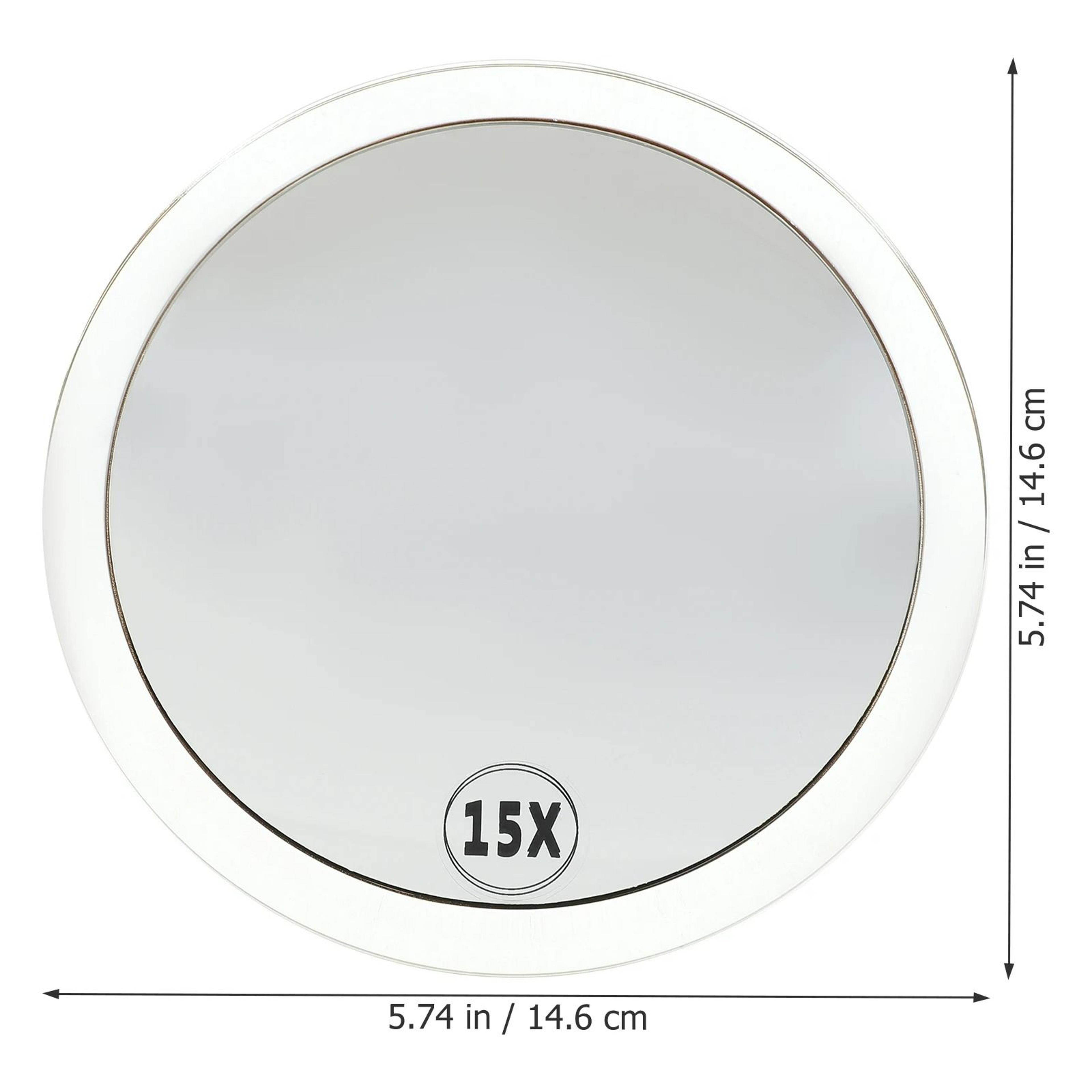 15x Magnifying Compact Mirror With Rear Suction Cups 8