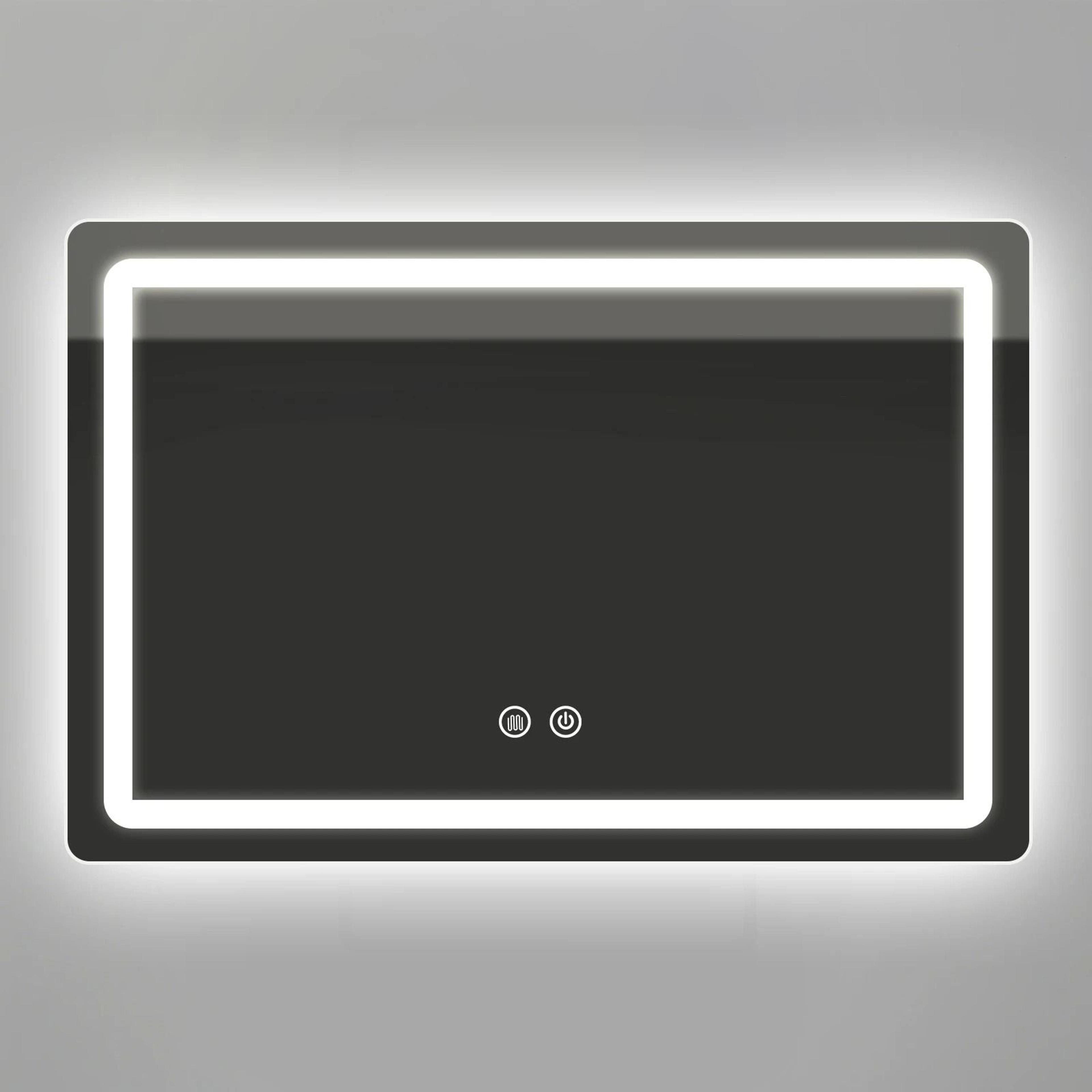 LED WallMounted Bathroom Mirror With 3 Color Modes  Stepless Dimming 6