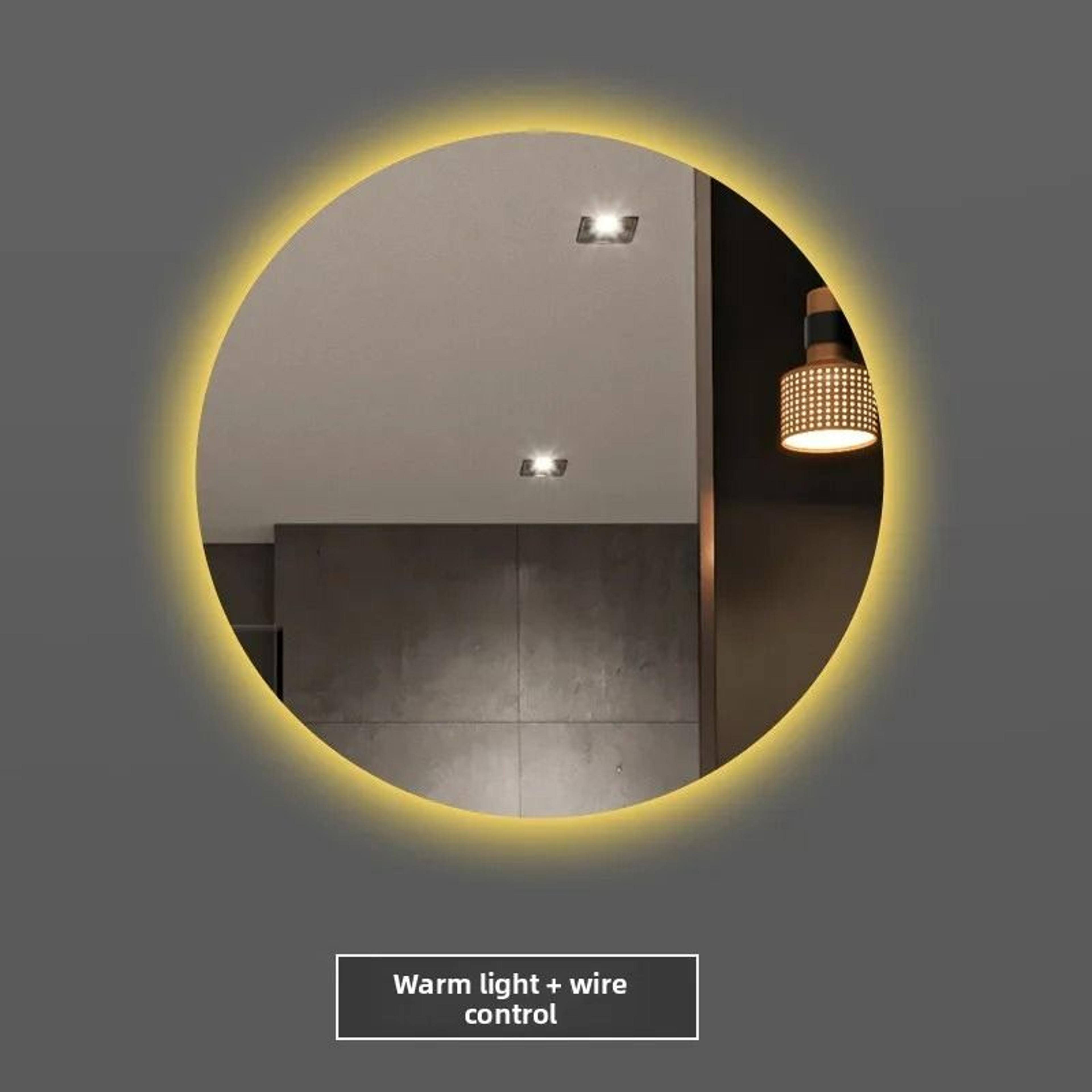 Round Smart LED Backlit Bathroom Mirror 6