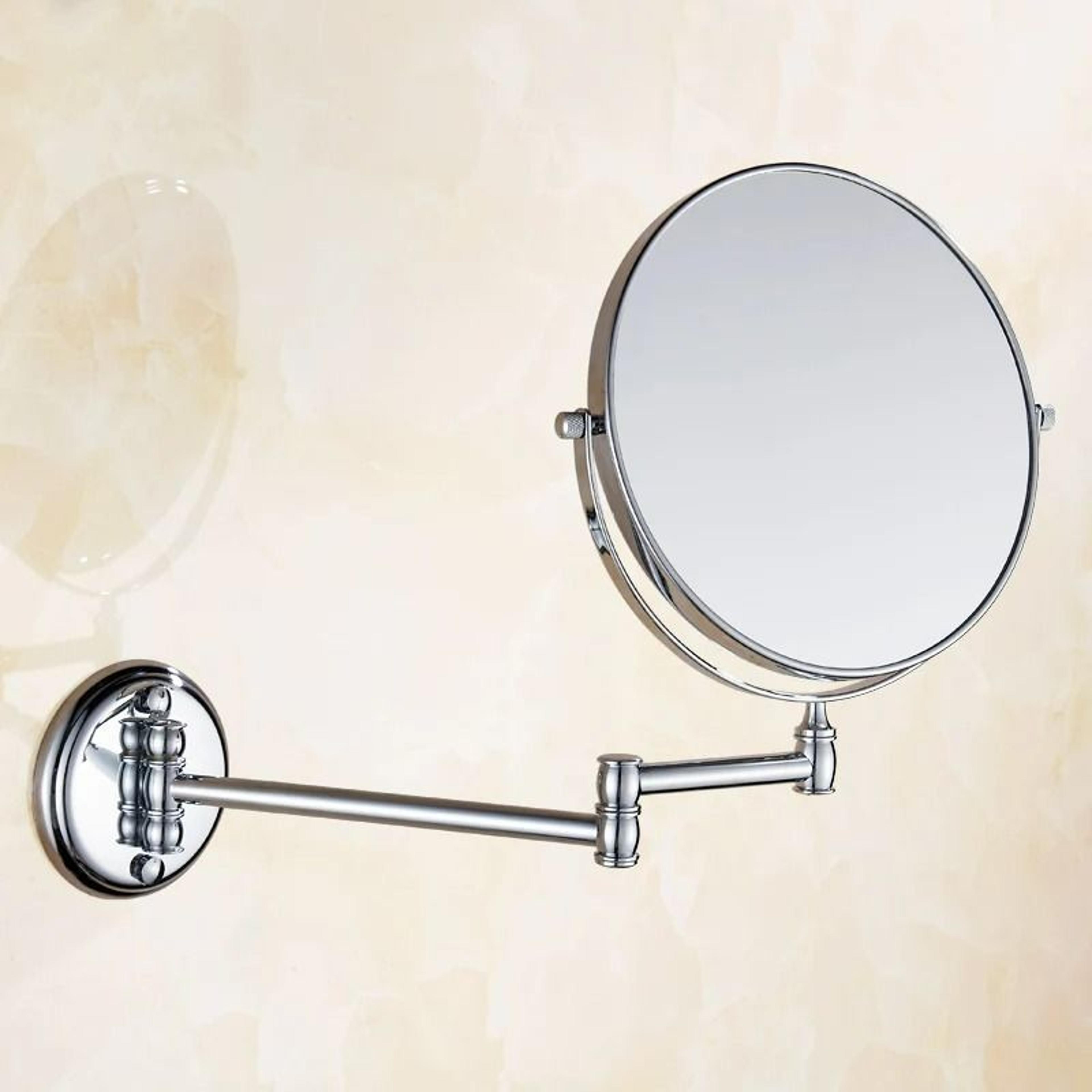 Antique Bronze WallMounted DualSided Magnifying Bathroom Mirror 4