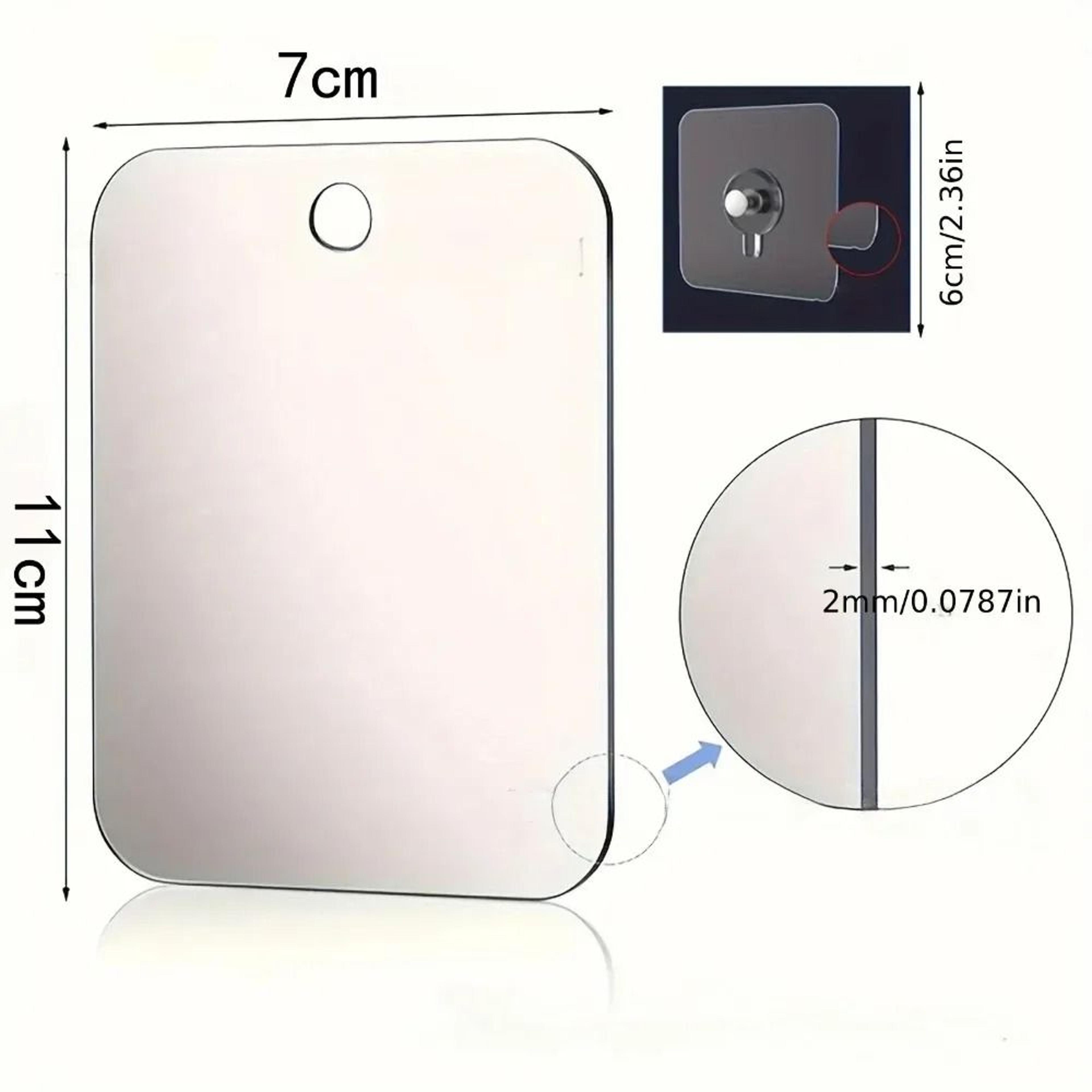 Acrylic Fogless Shower Mirror With Wall Hook 7