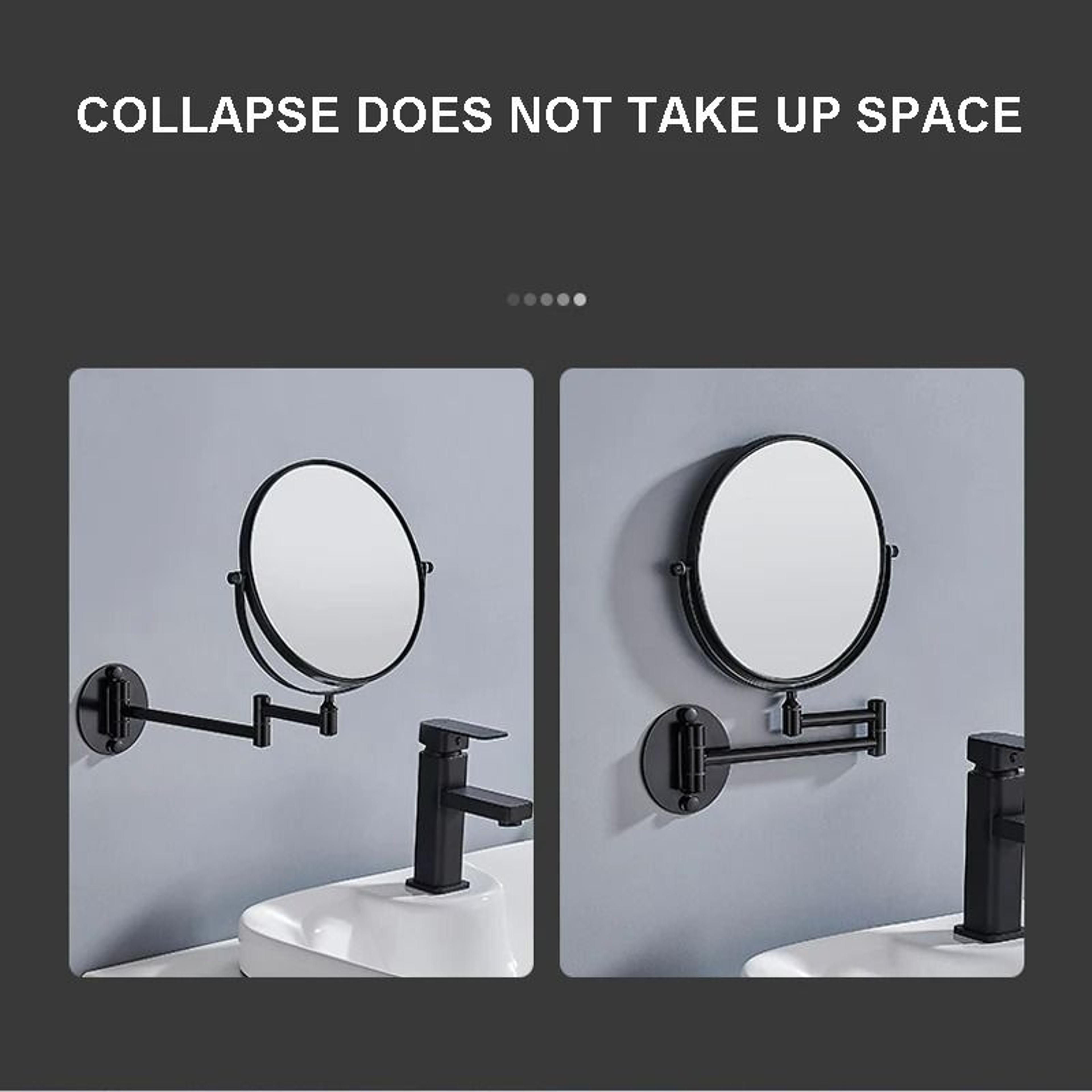 DualSided Rotating WallMounted Vanity Mirror With Extendable Arm 5