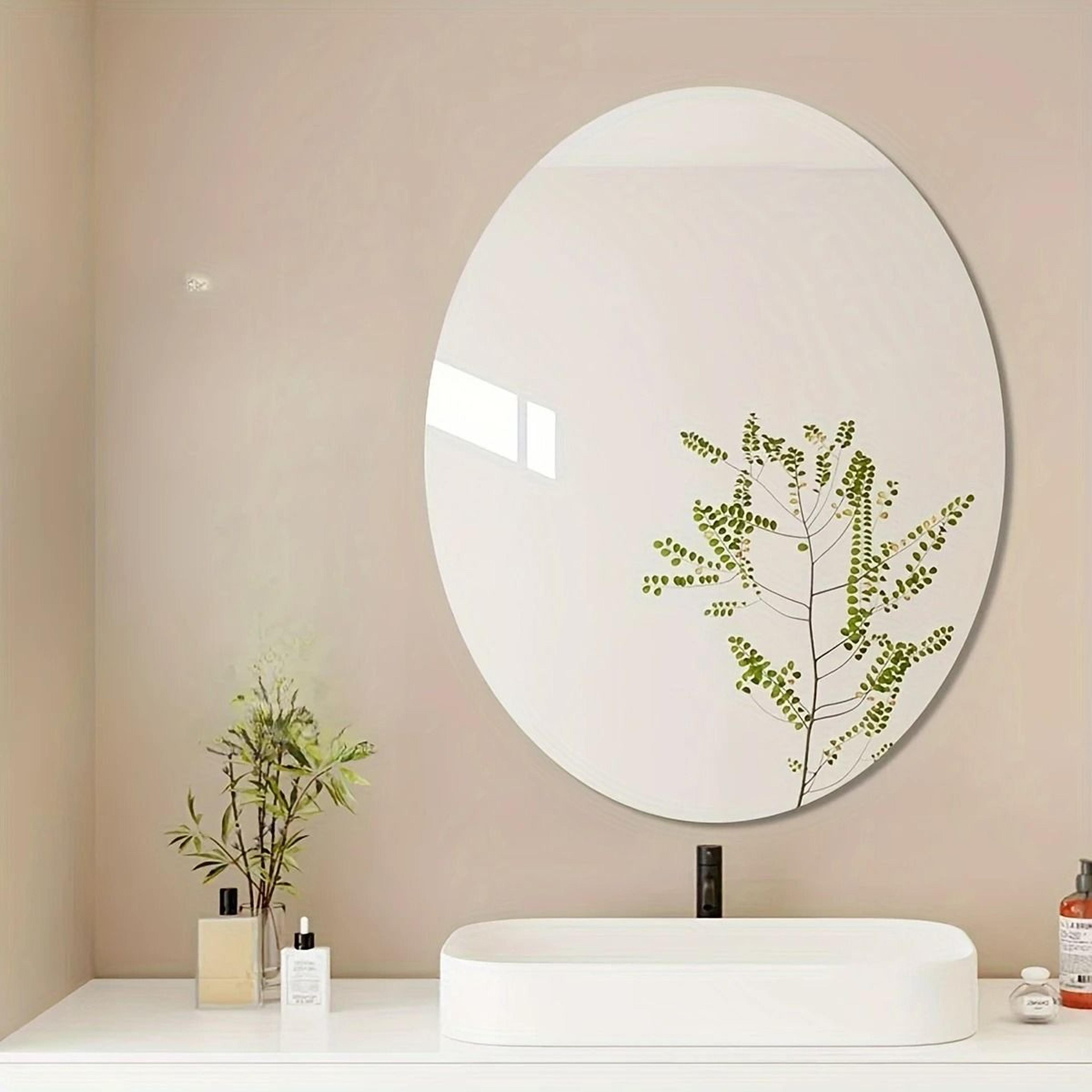 2D Irregular Oval SelfAdhesive Shatterproof Acrylic Wall Mirror 4
