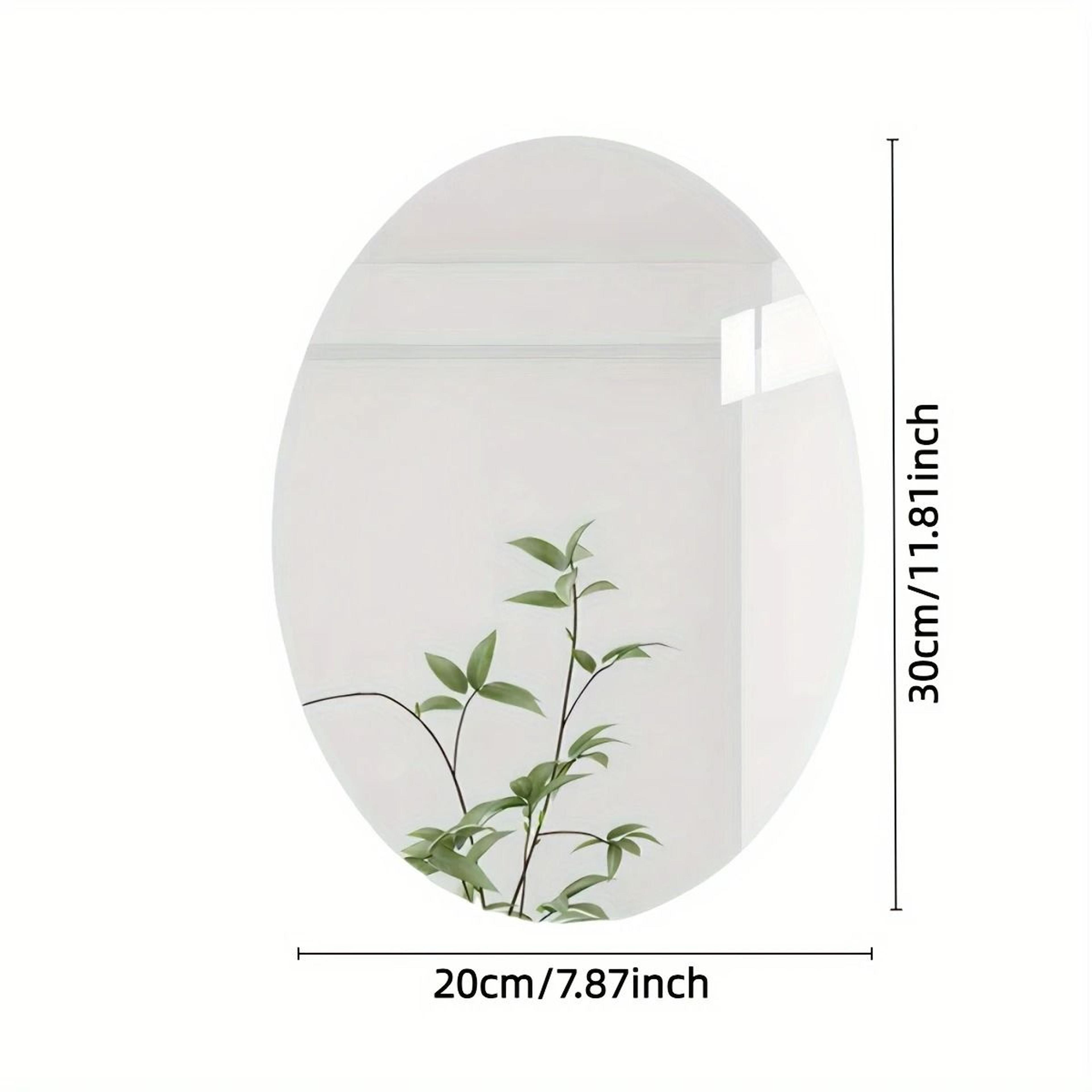 2D Irregular Oval SelfAdhesive Shatterproof Acrylic Wall Mirror 7