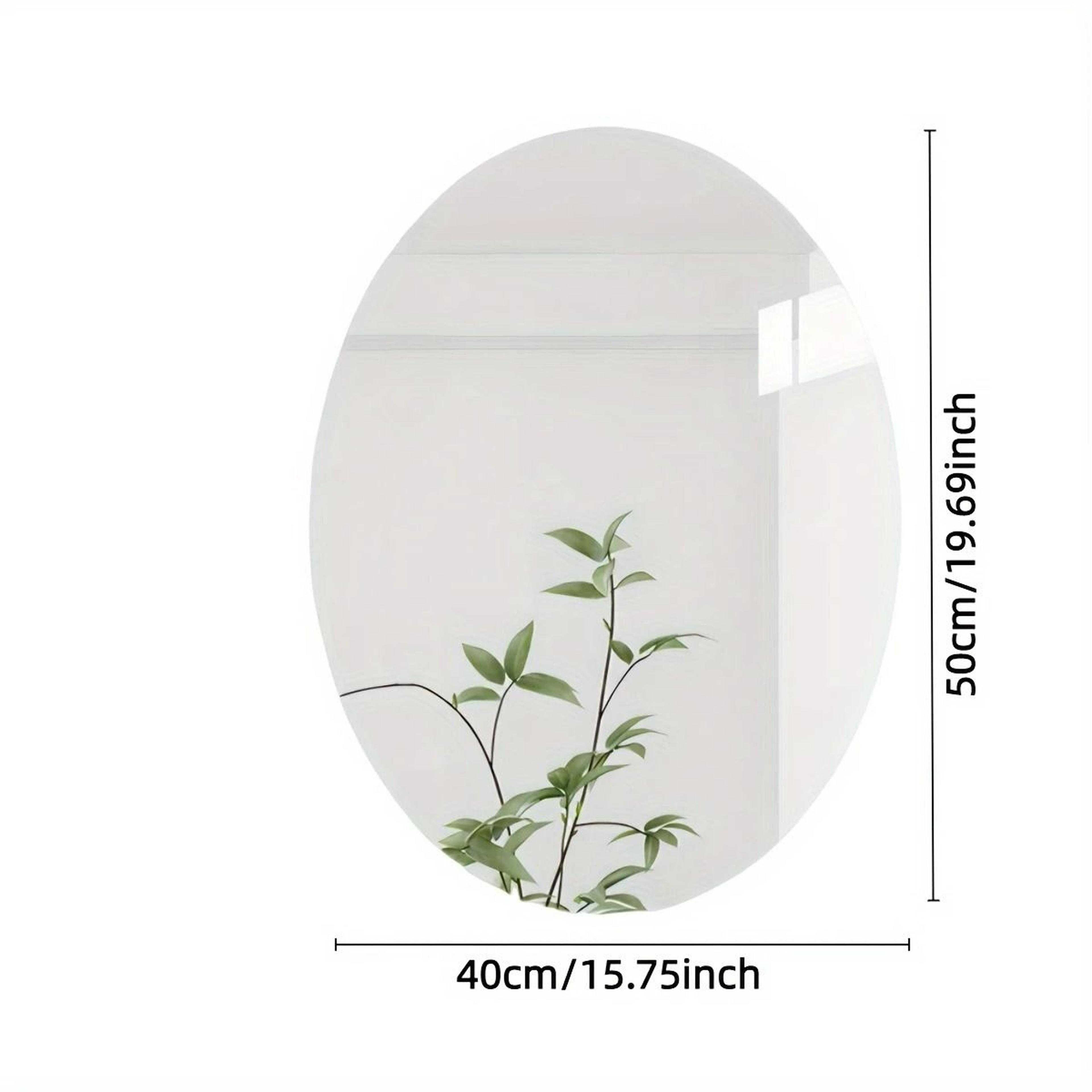 2D Irregular Oval SelfAdhesive Shatterproof Acrylic Wall Mirror 9