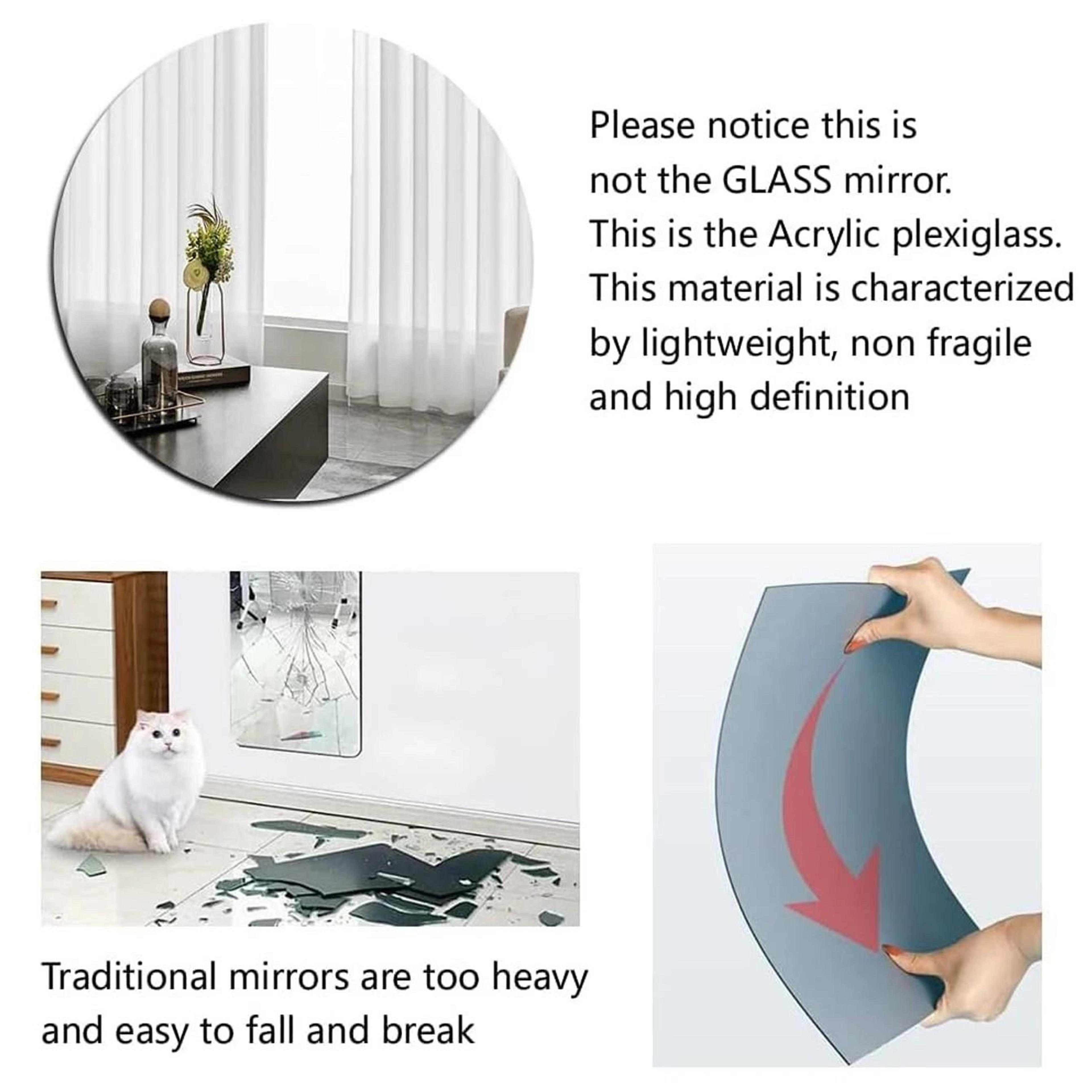 Shatterproof HighDefinition SelfAdhesive Acrylic Wall Mirror 5