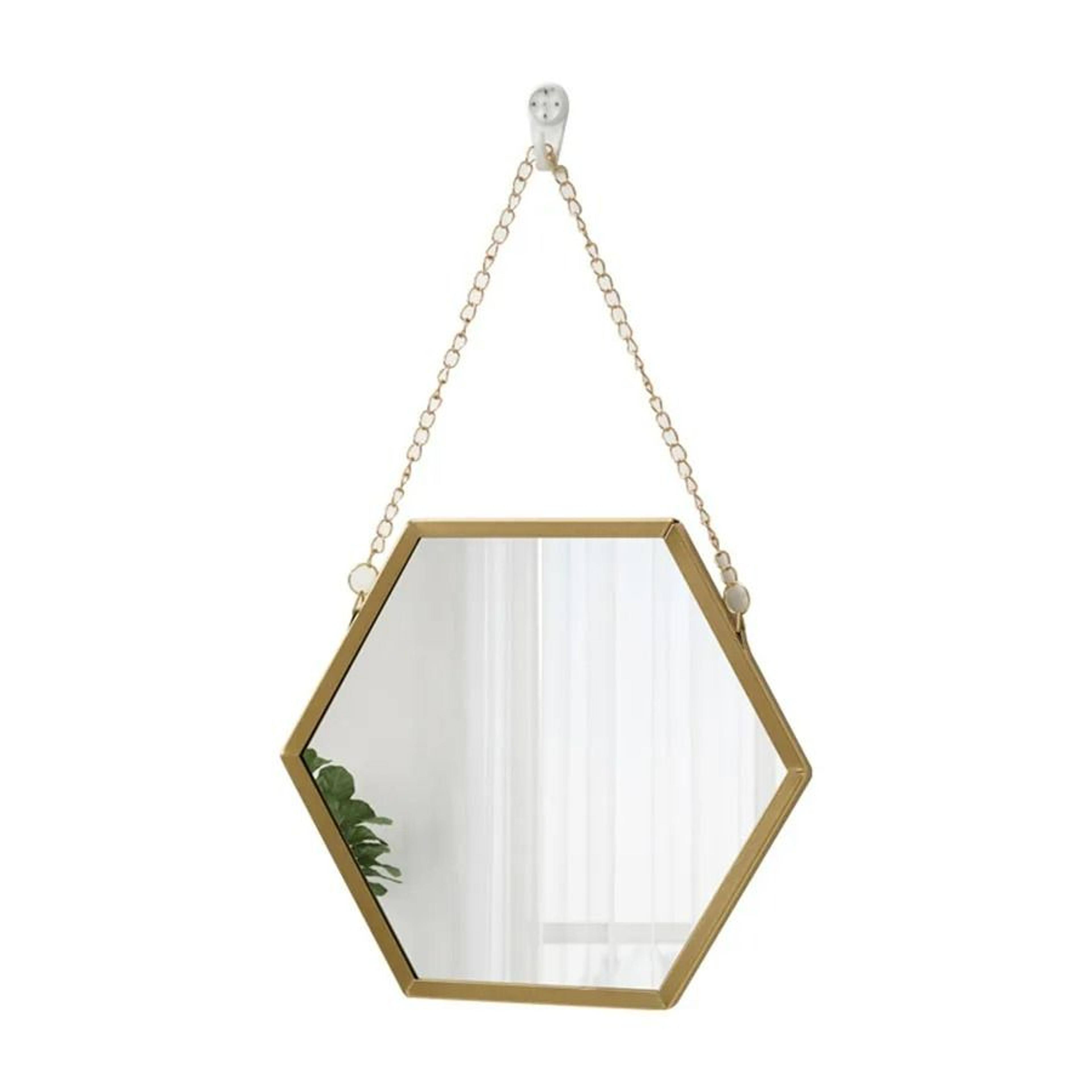 Iron Hexagonal WallMounted Decorative Mirror 6