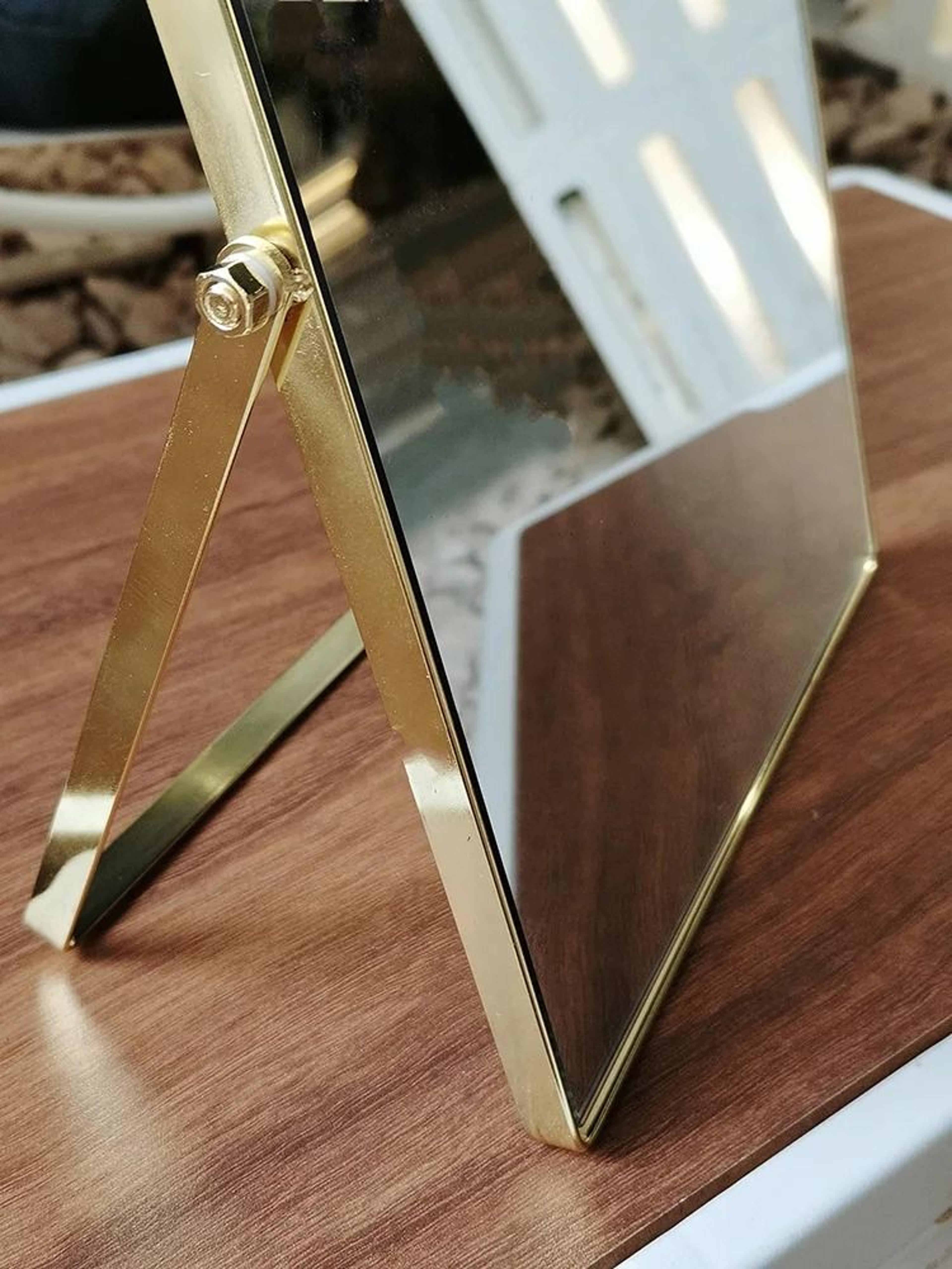 HighEnd Rotating Metallic Desktop Vanity Mirror 6