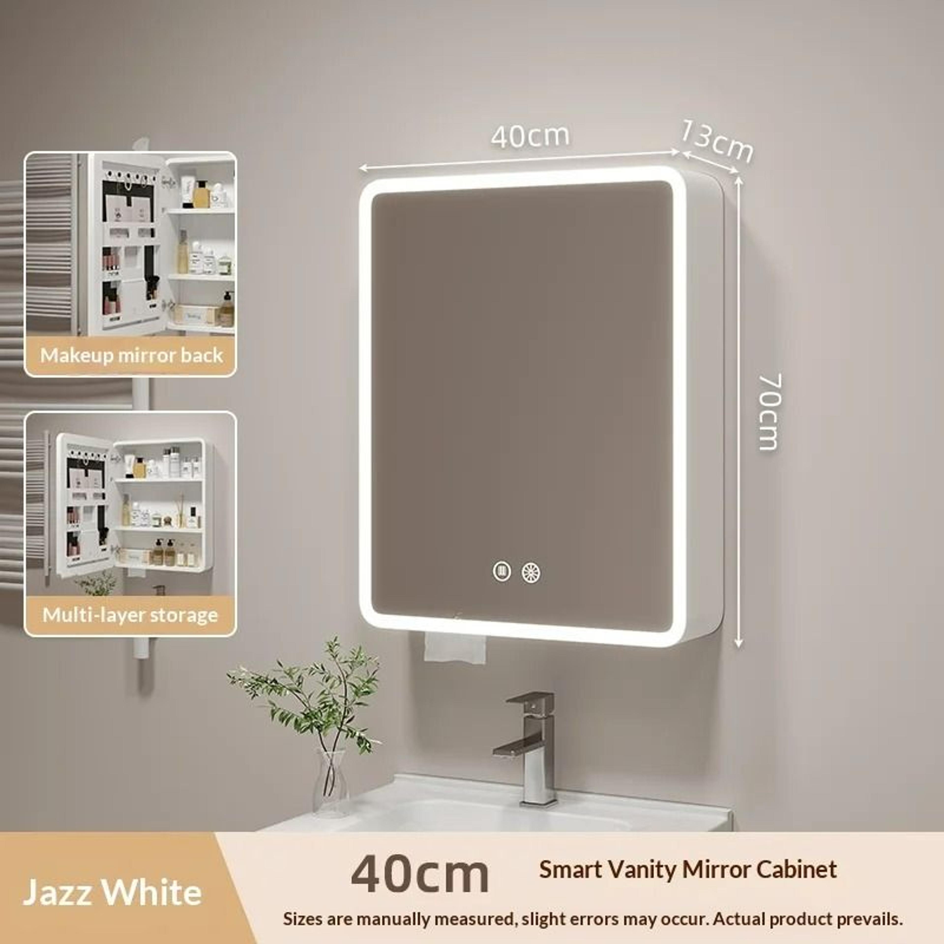 Smart LED Bathroom Vanity Mirror With Defogger  Dimmable Touch Control 3