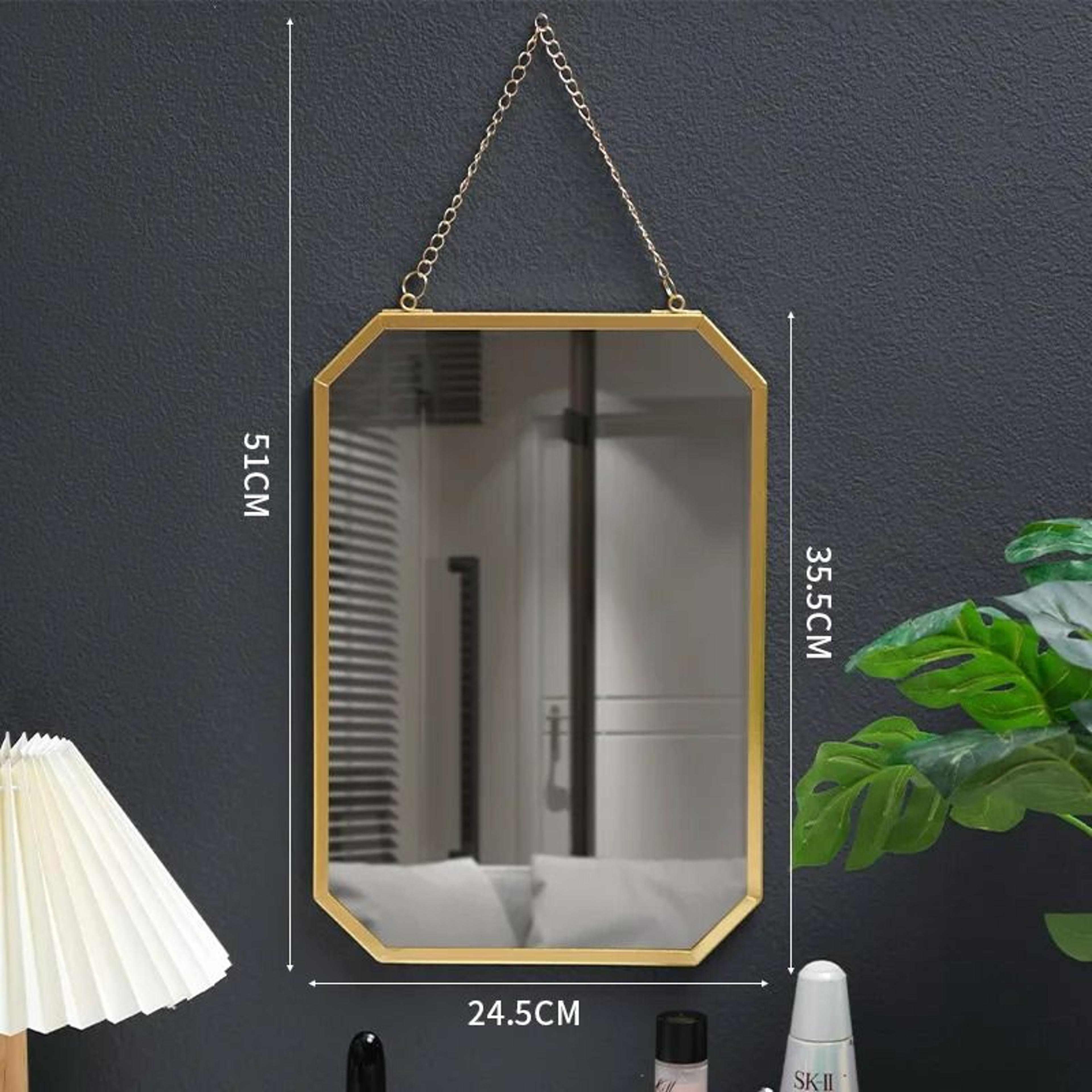 Nordic Iron Art Rectangular Wall Mirror 5