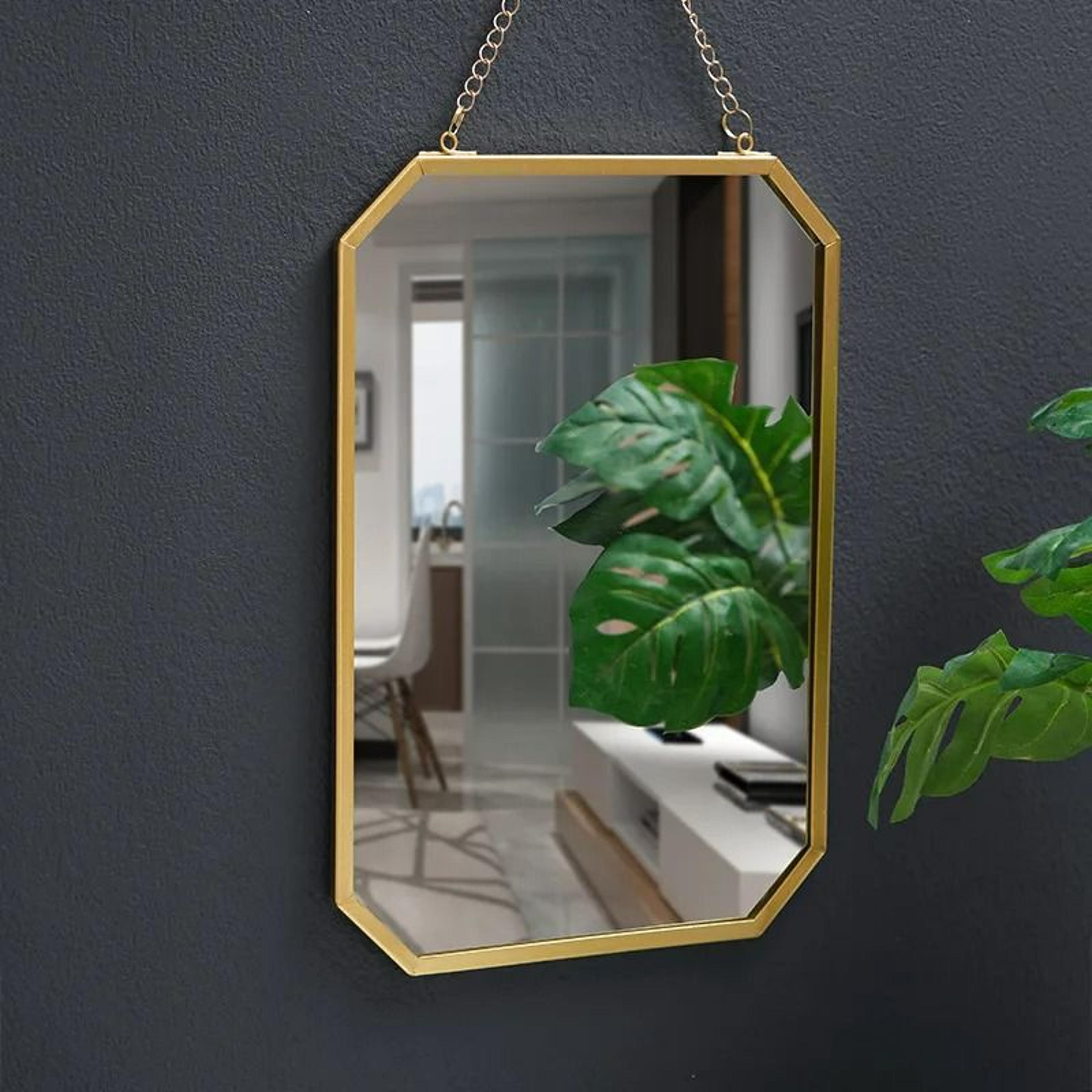 Nordic Iron Art Rectangular Wall Mirror 4