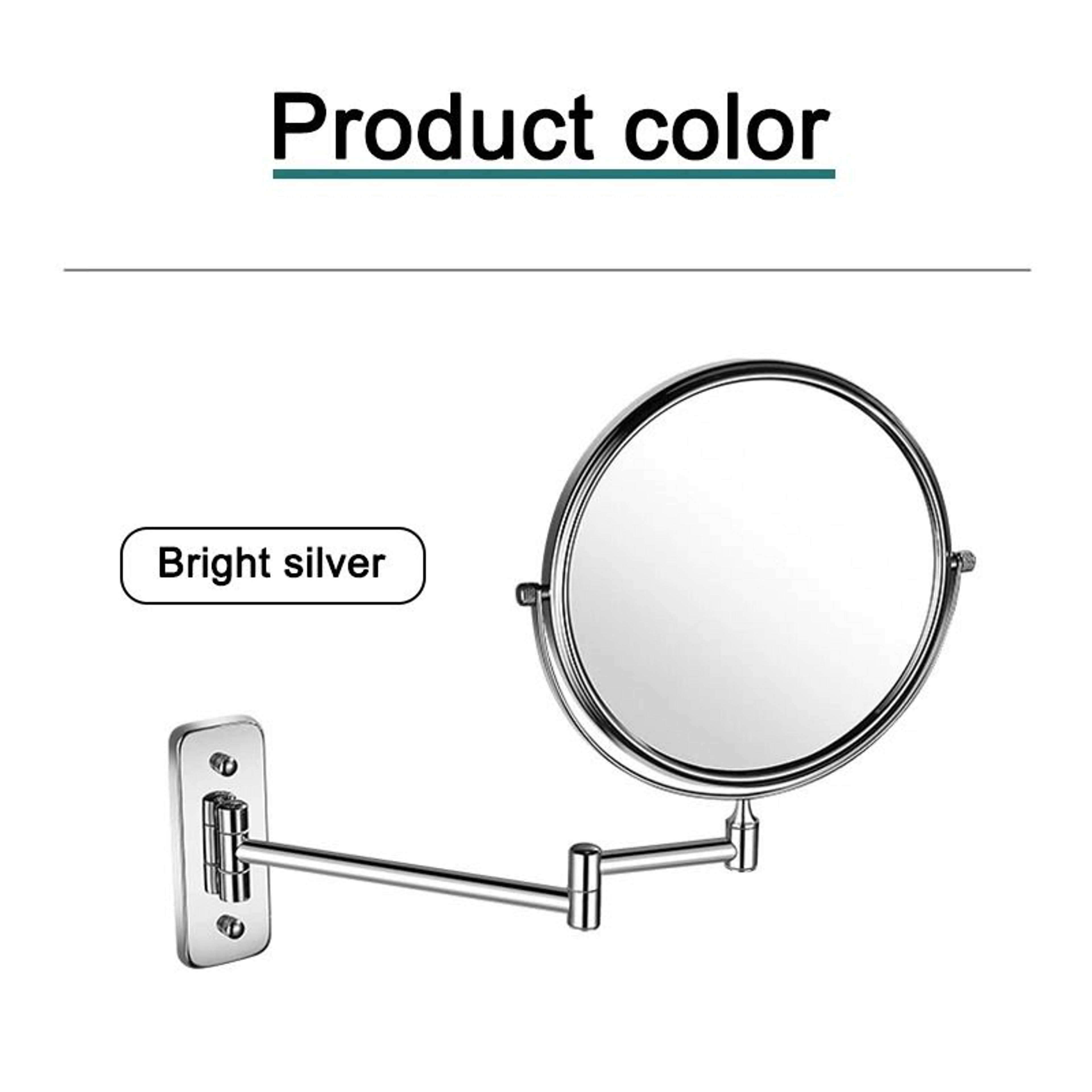 DualSided WallMounted Extendable Vanity Mirror With Magnification 5