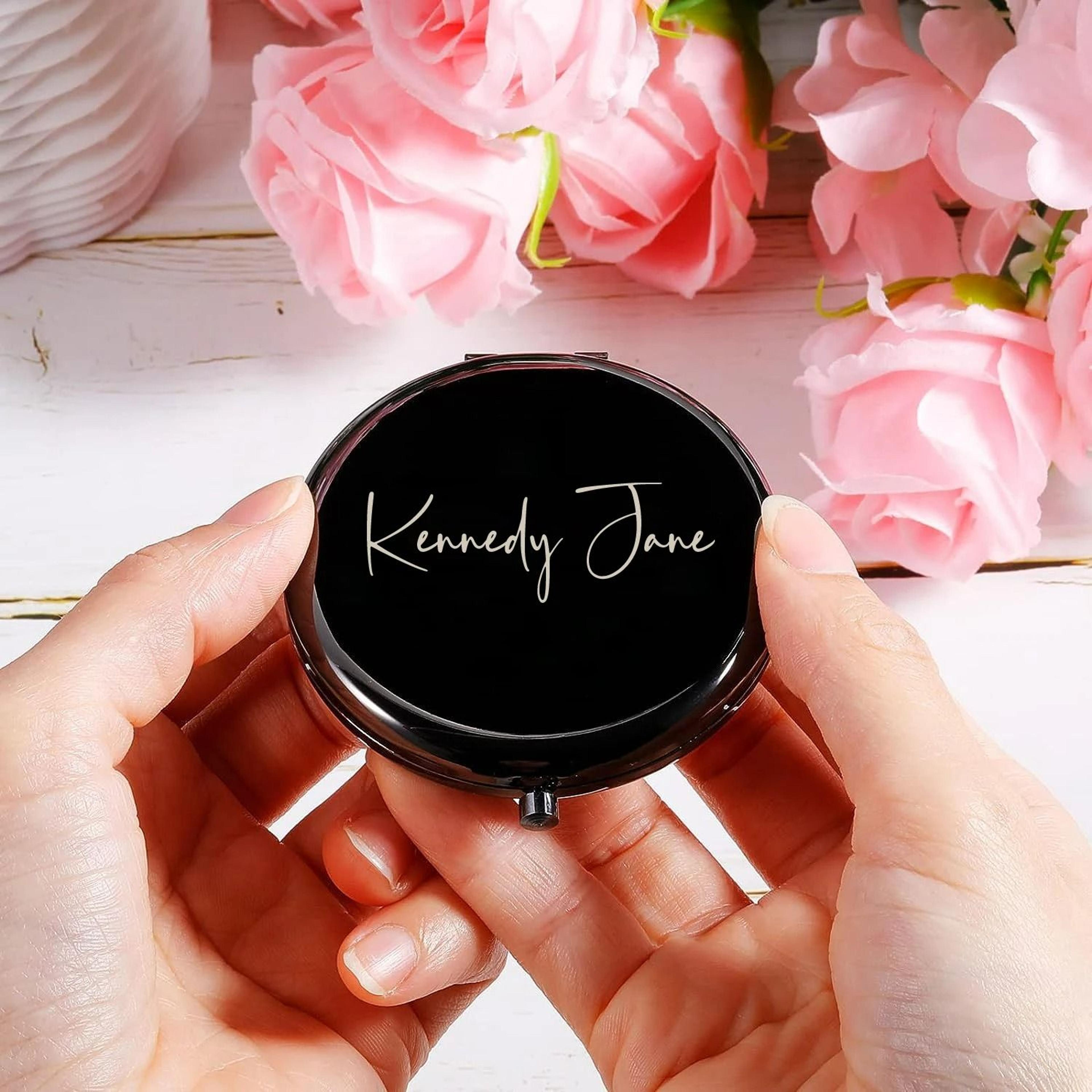 Personalized LaserEngraved Compact Pocket Makeup Mirror 4