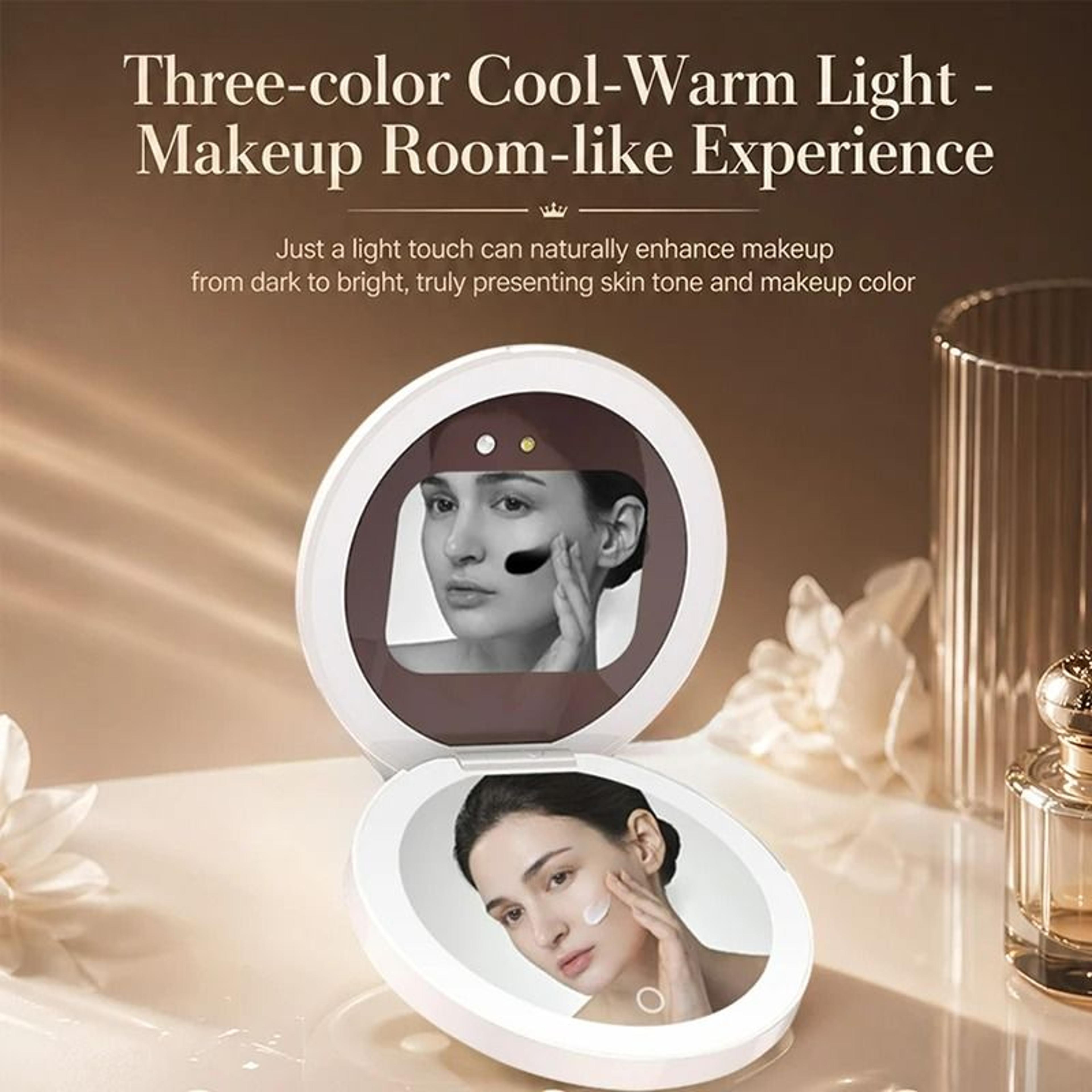 UV Smart Sunscreen Testing LED Portable Compact Mirror 1