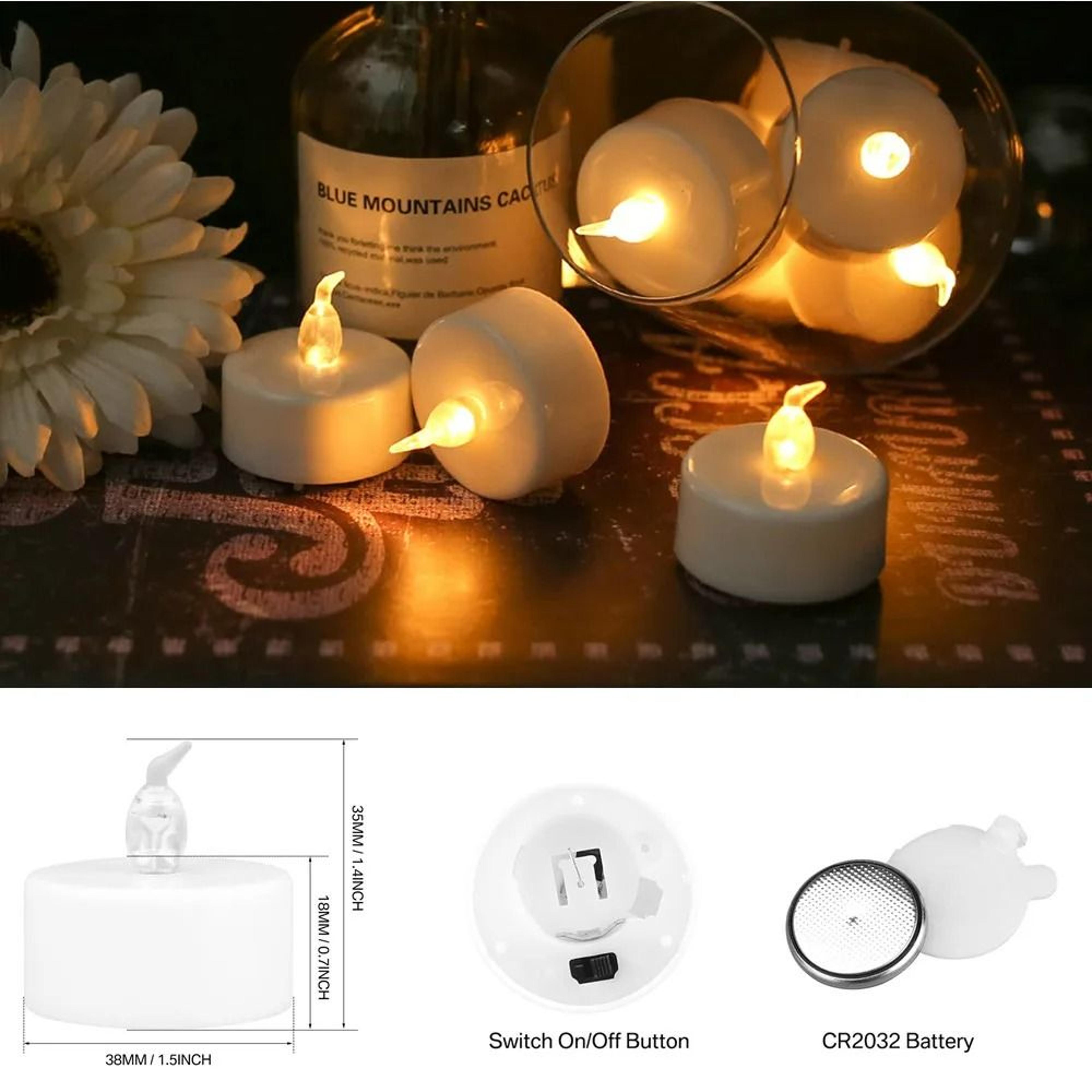 Flameless BatteryOperated LED Tea Light Candles With Remote  Pack Of 6  5