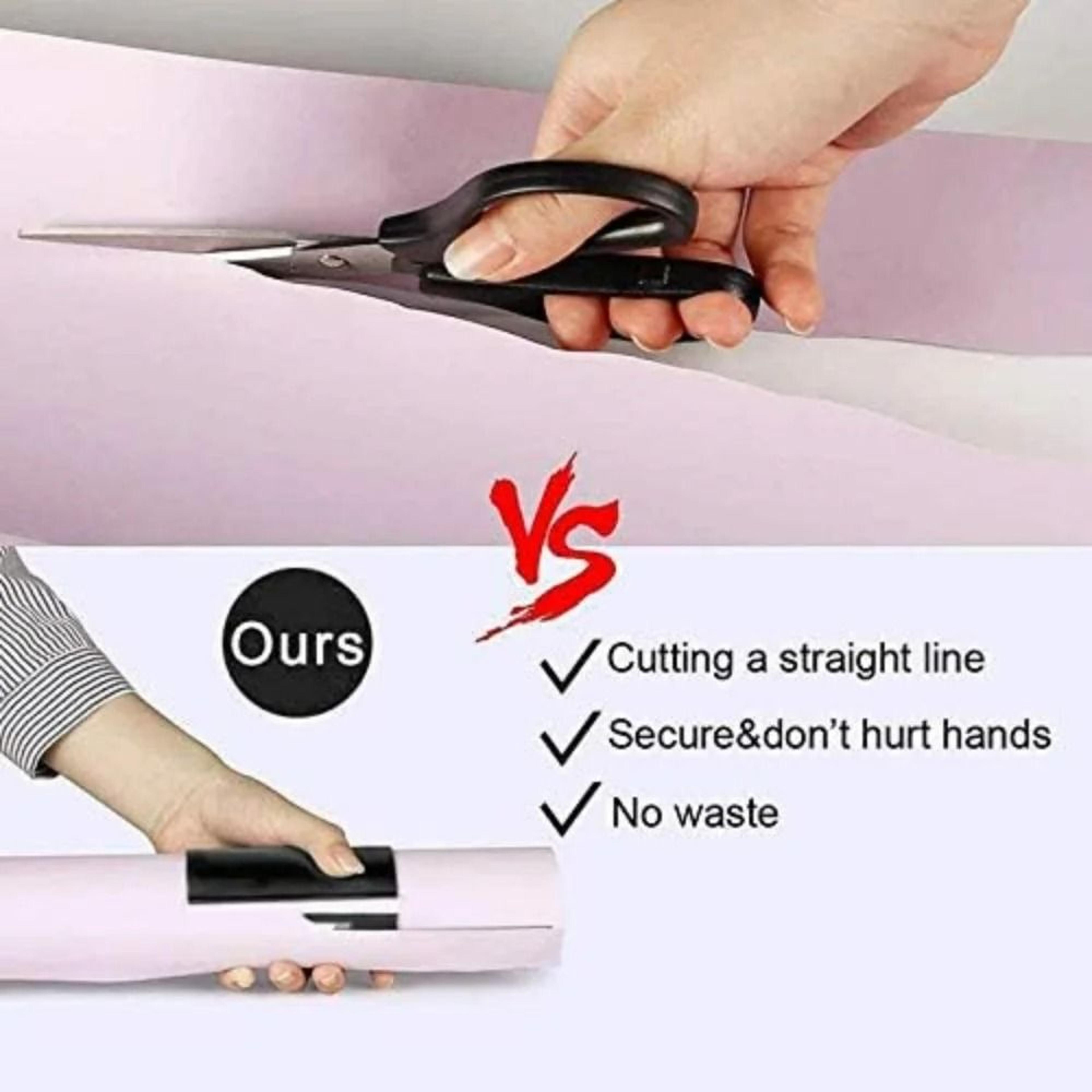 Sliding Roll Wrapping Paper Cutter Tool 4