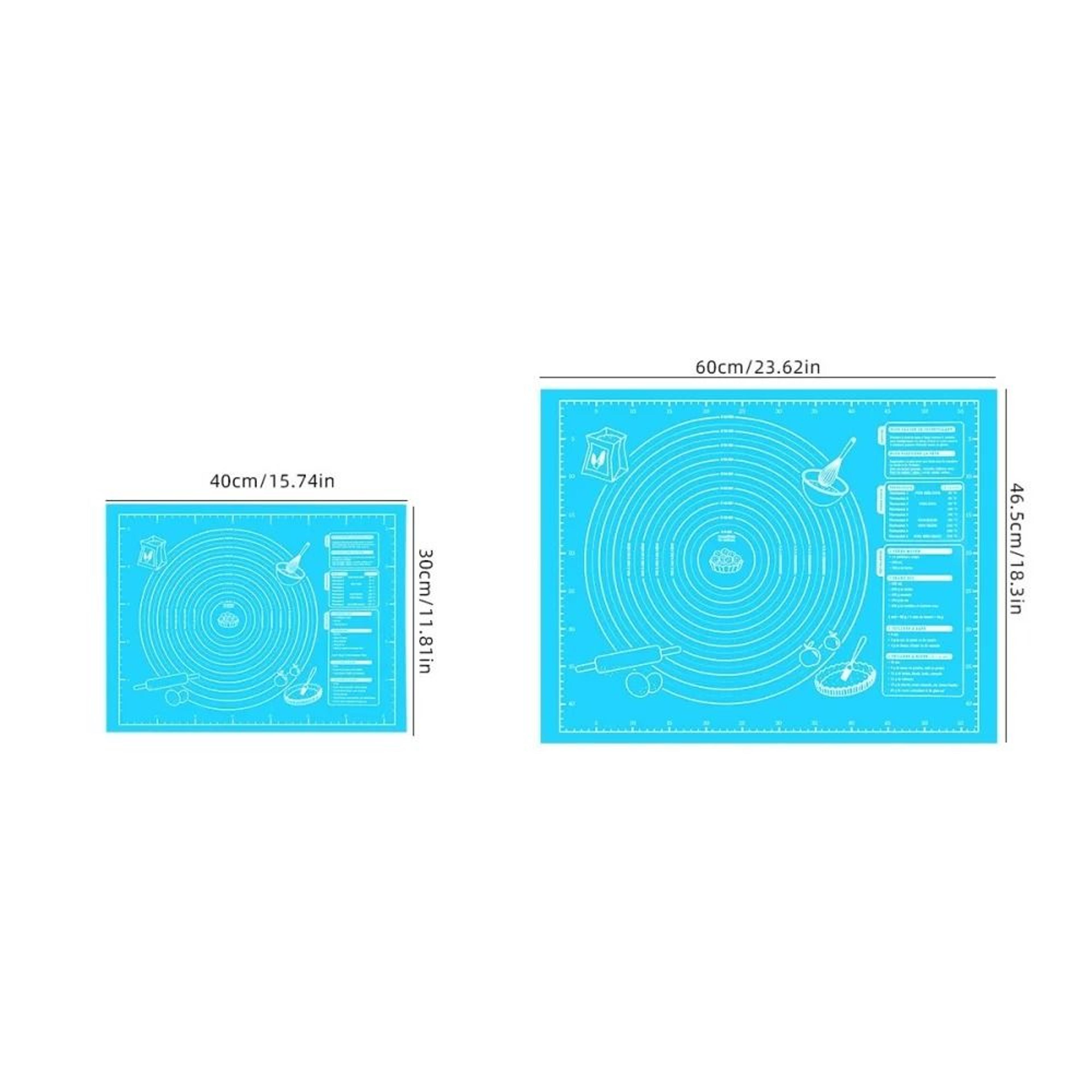 NonStick Silicone Dough Rolling  Pastry Baking Mat 10
