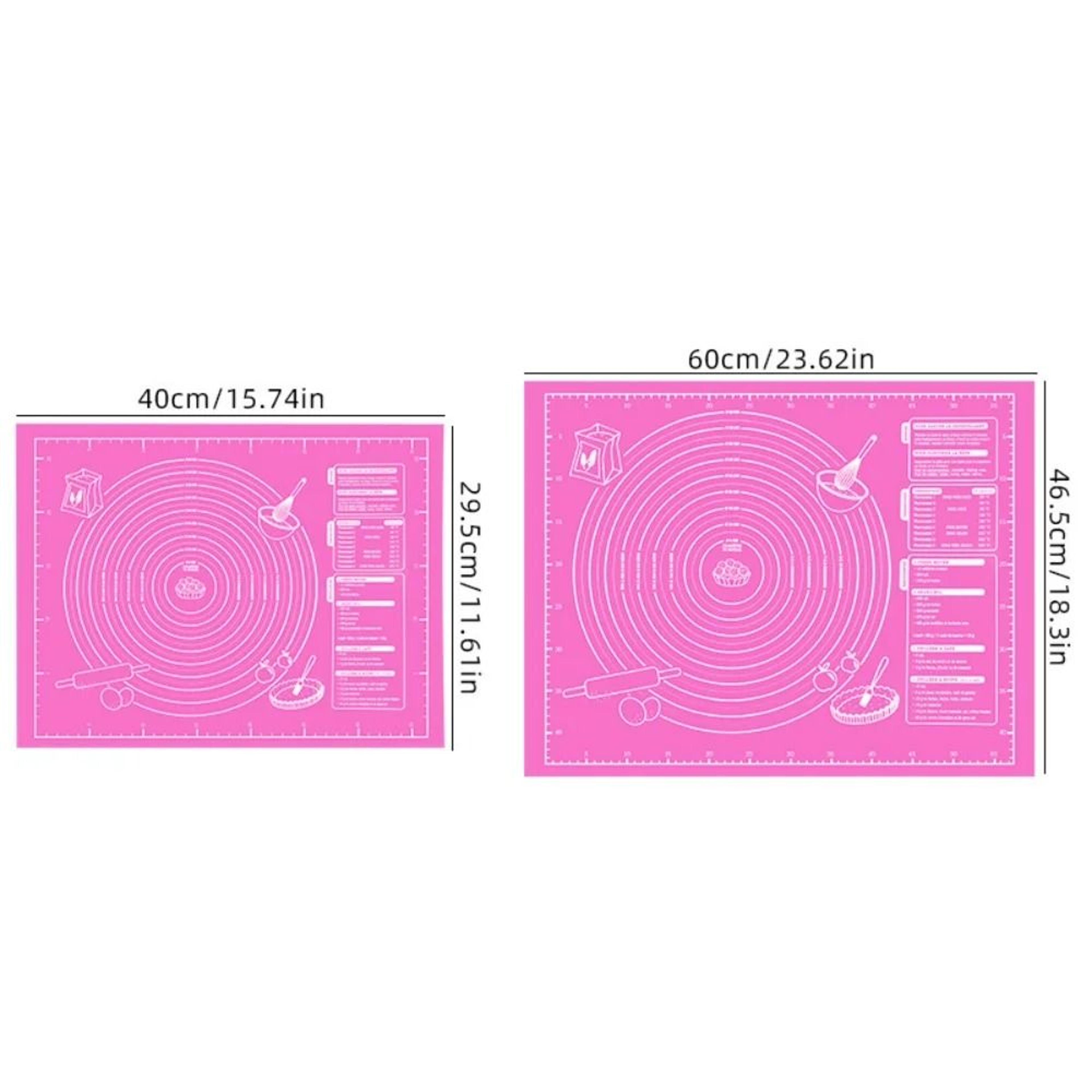 NonStick Silicone Dough Rolling  Pastry Baking Mat 7