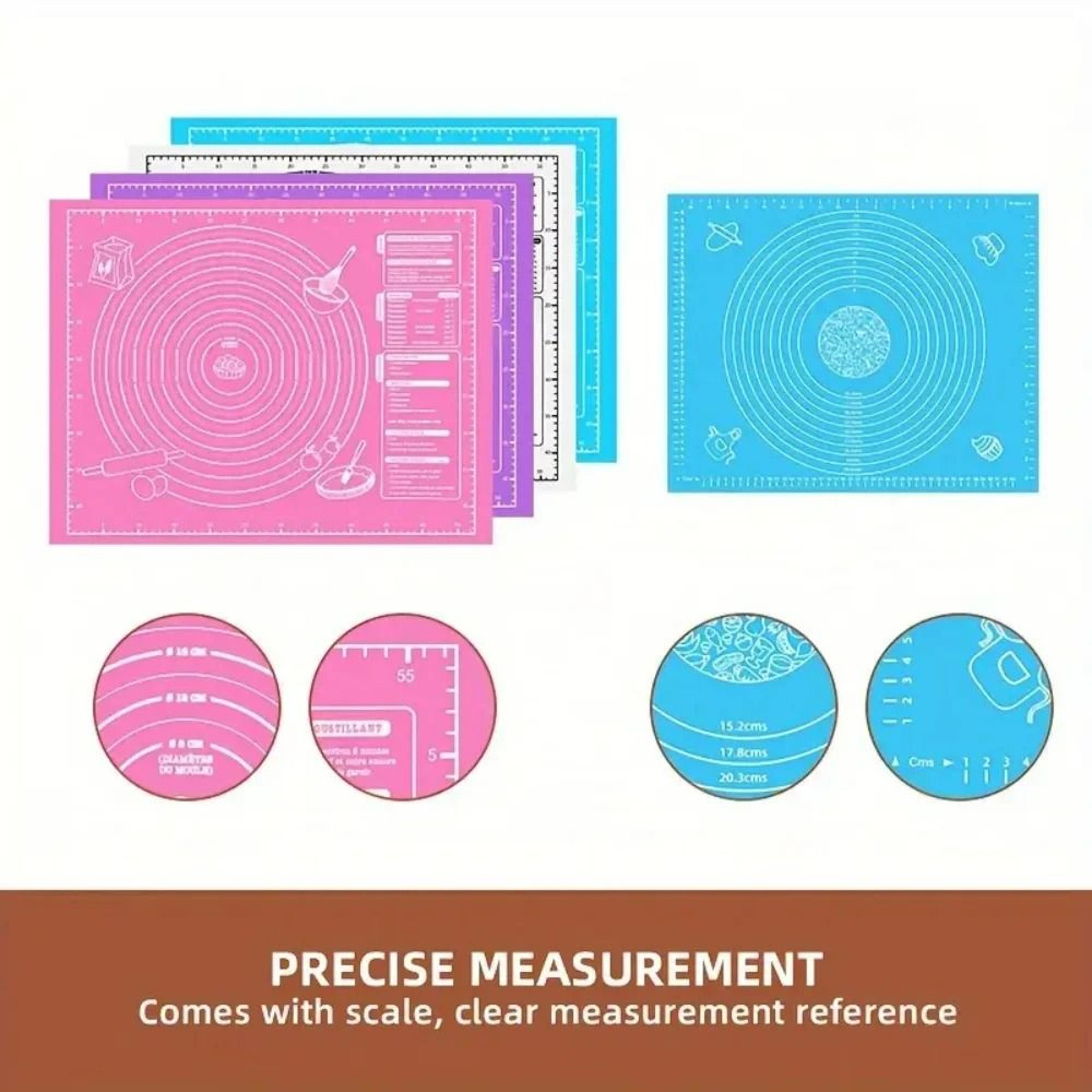 NonStick Silicone Dough Rolling  Pastry Baking Mat 5