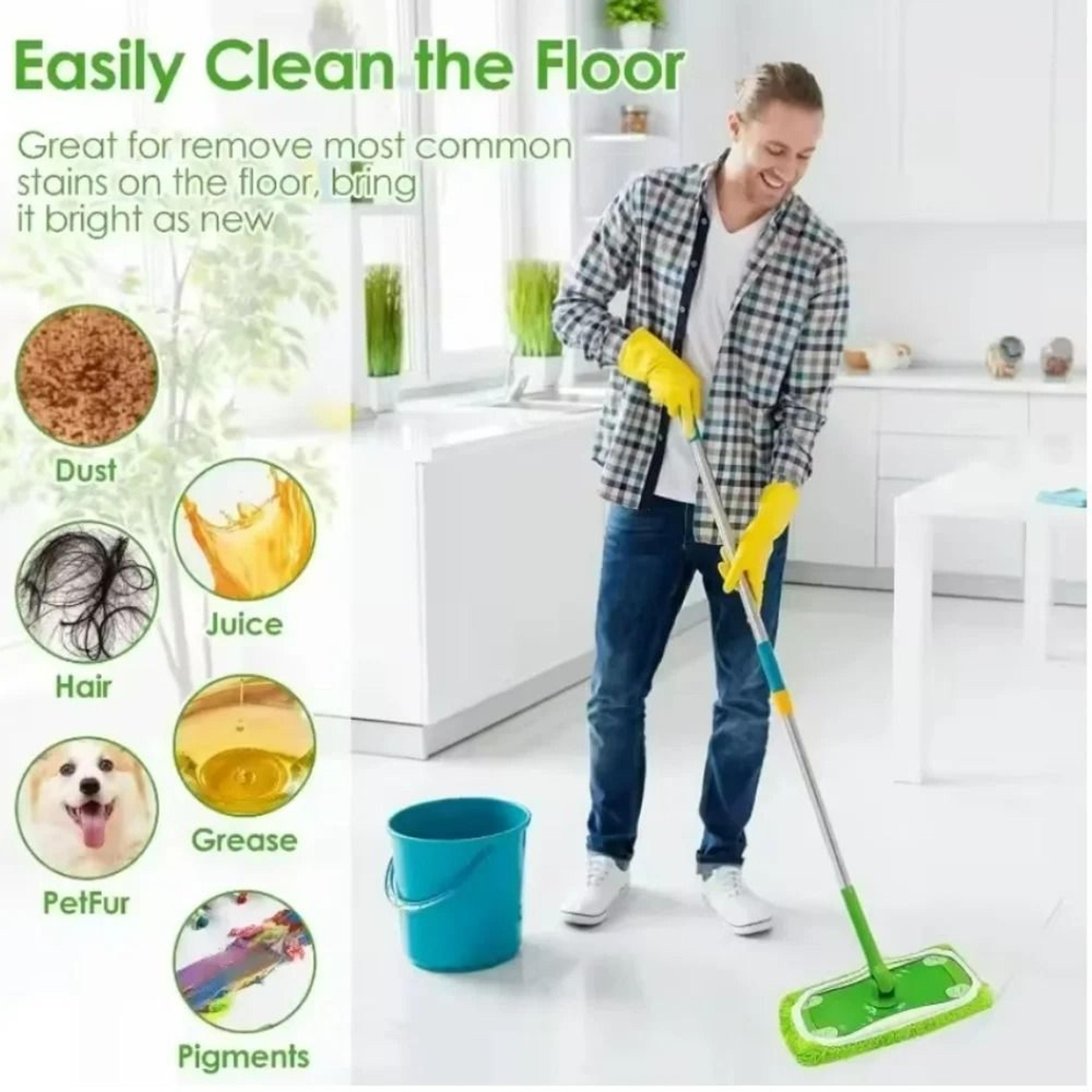 4Piece HighQuality Washable Microfiber Reusable Mop Replacement Pads 6