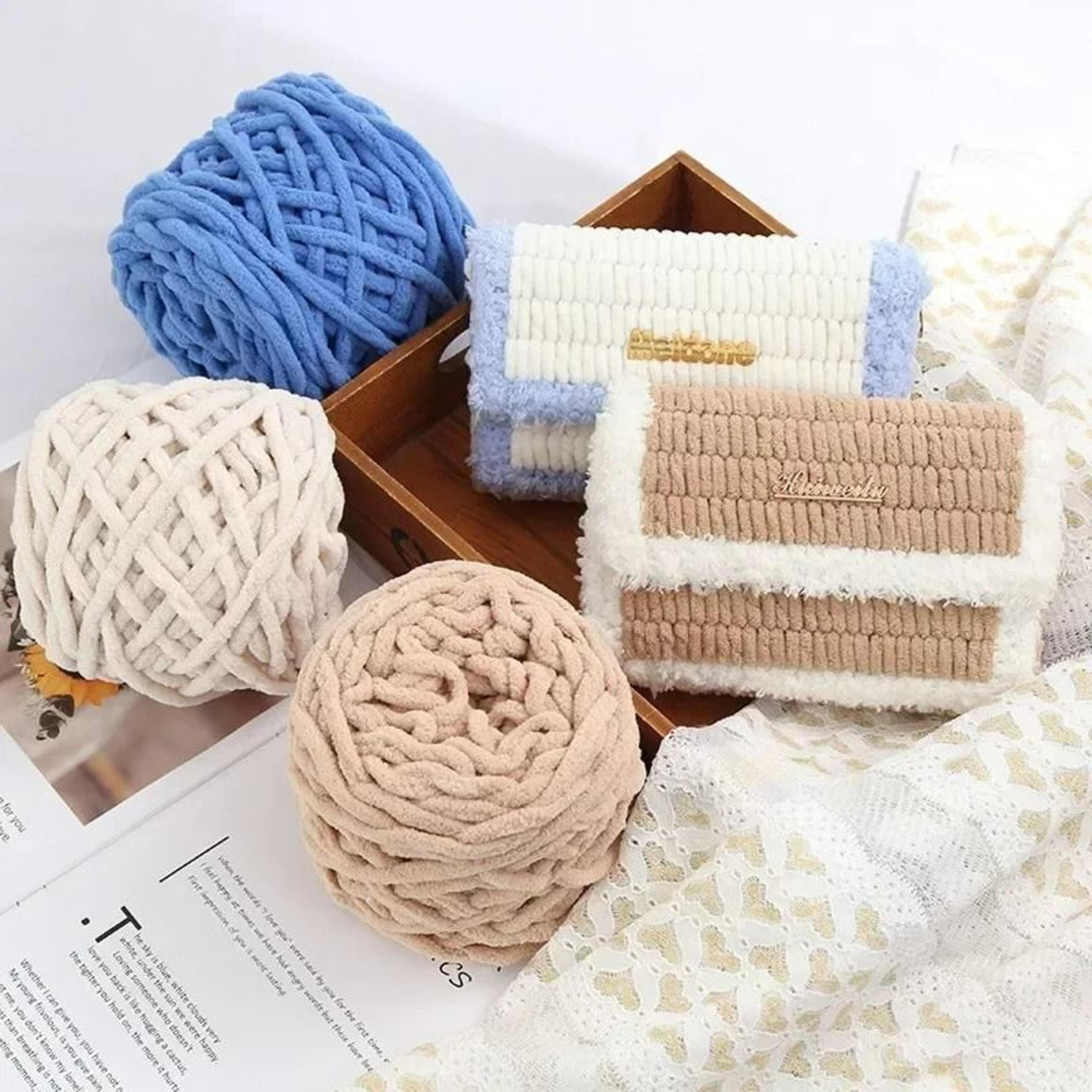 Soft Chenille Velvet Knitting Yarn Ball 35 Oz  100 G 2
