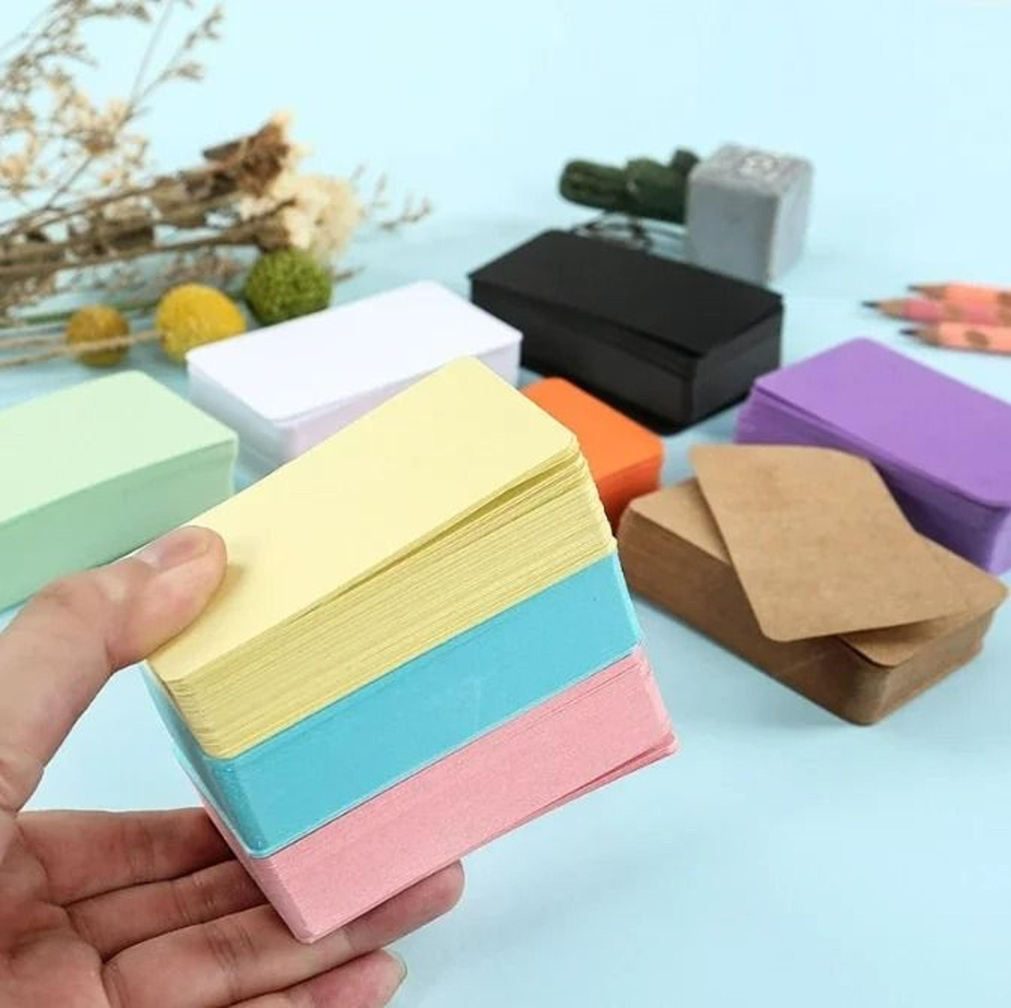 100Piece Blank Kraft Paper Cards Set 4
