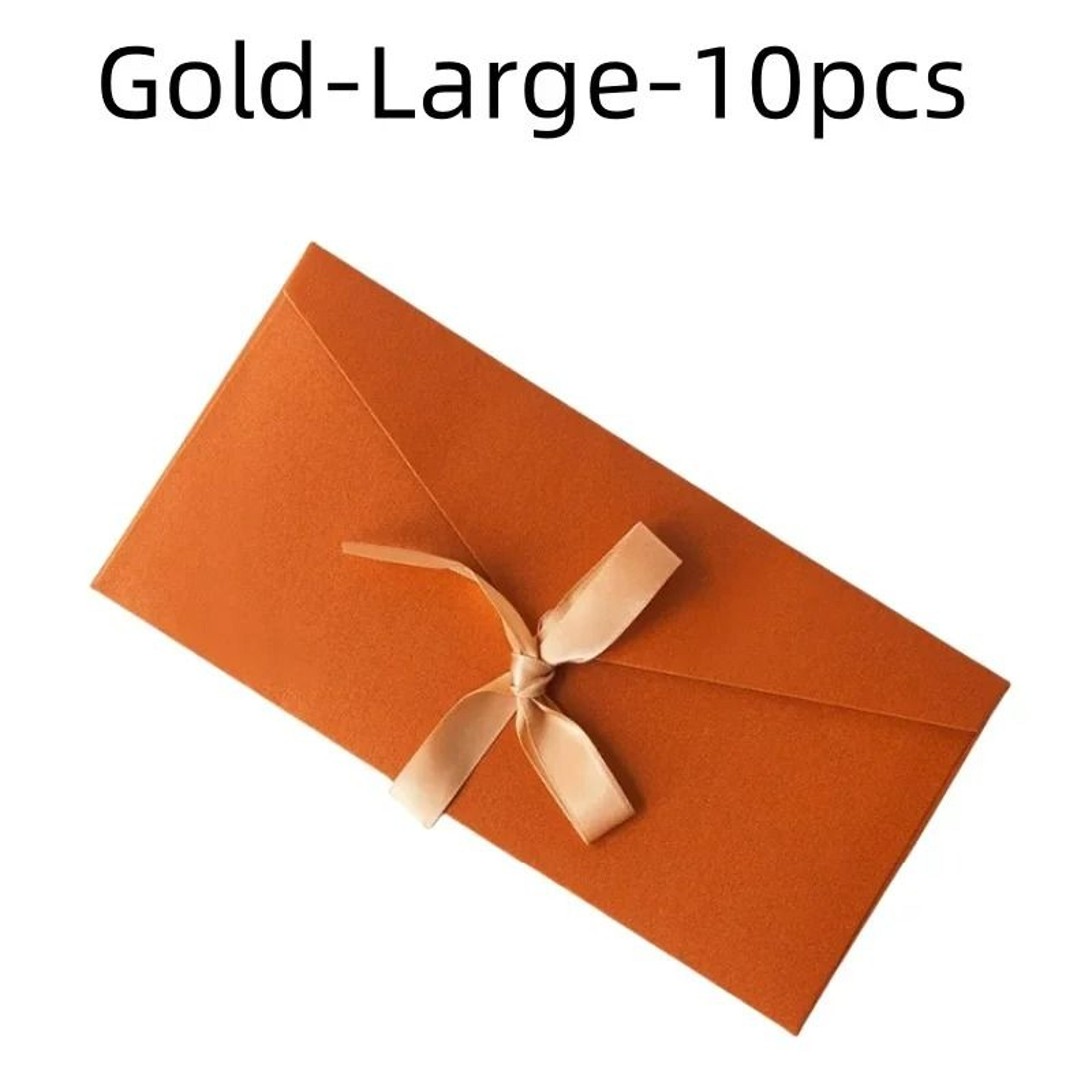 10Piece Pearlescent Ribbon Bow Envelopes Set 13