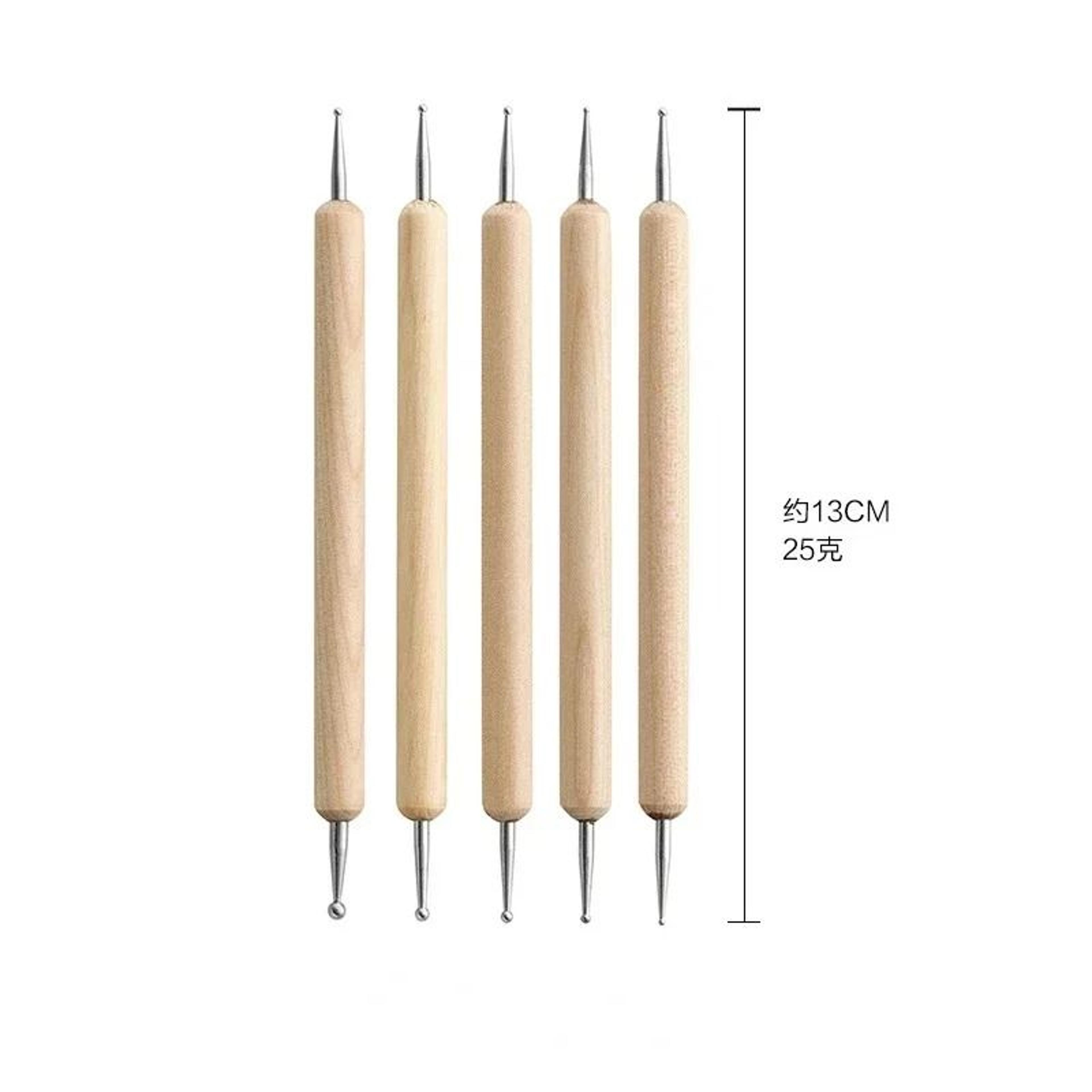 4Piece Stainless Steel DoubleEnded Clay Ball Stylus Tools 5