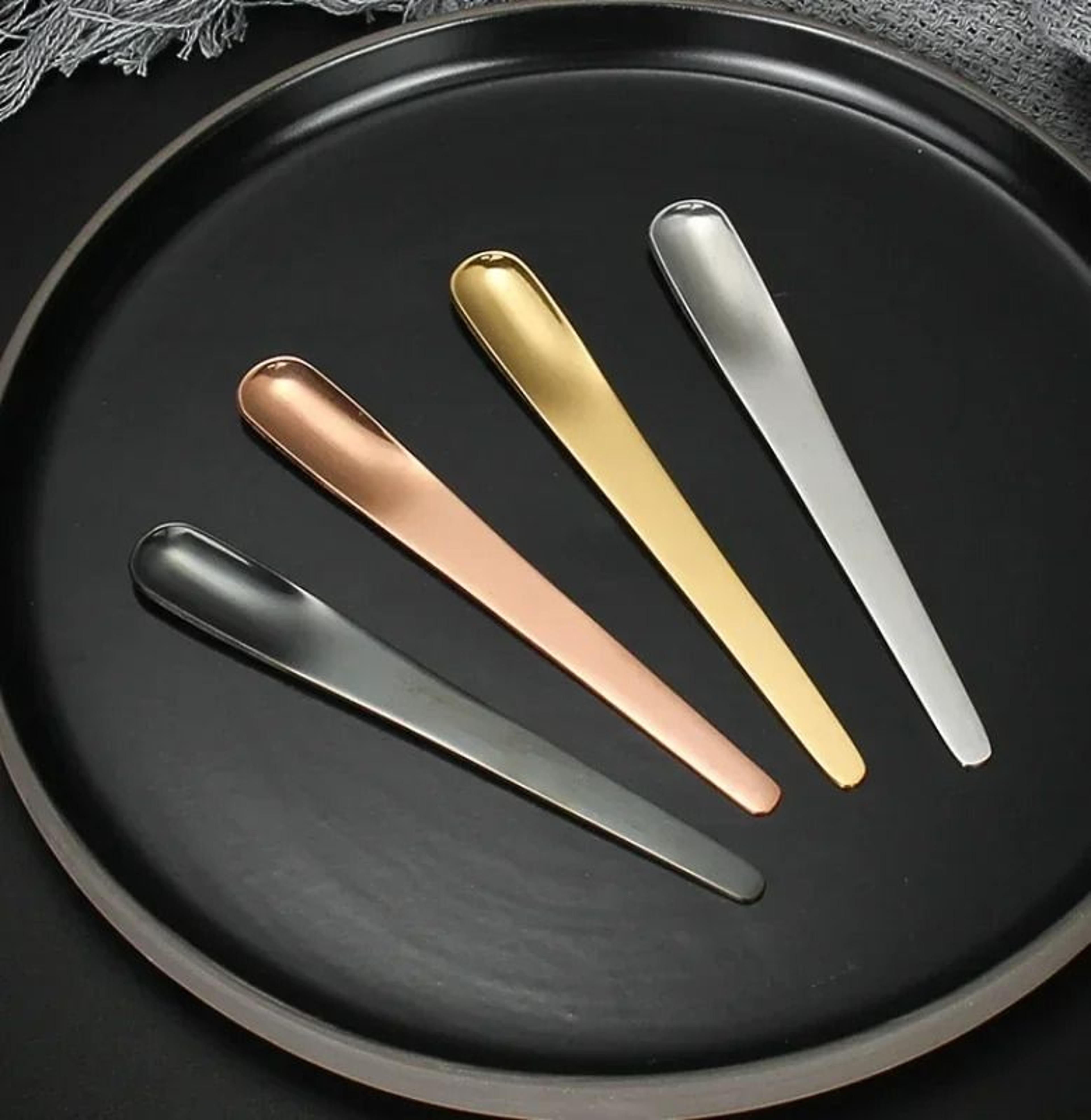 5-piece stainless steel small espresso & teaspoon set