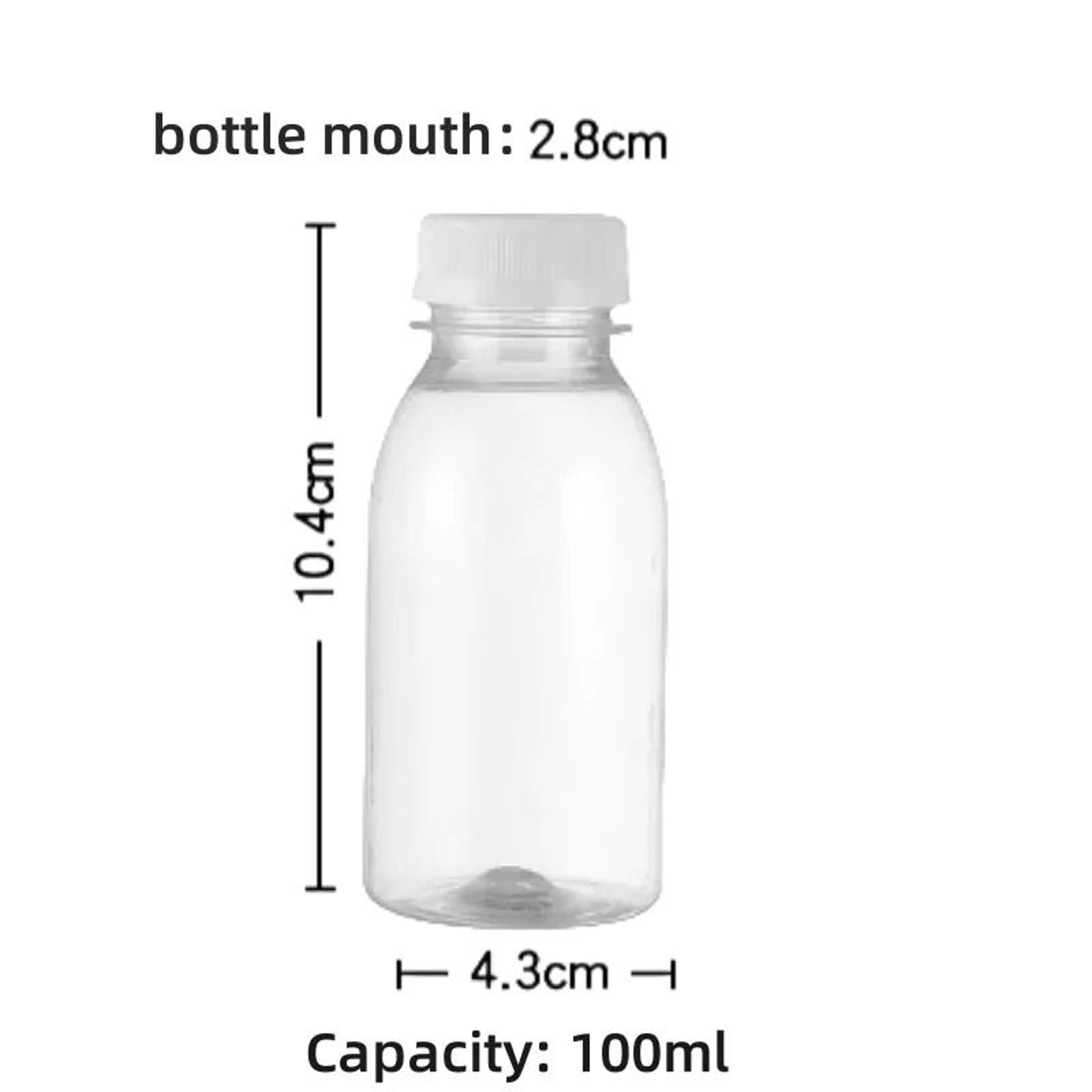 Portable 34 Fl Oz  100 Ml  Mini Clear Juice  Ginger Shot Bottles  Pack Of 6  5