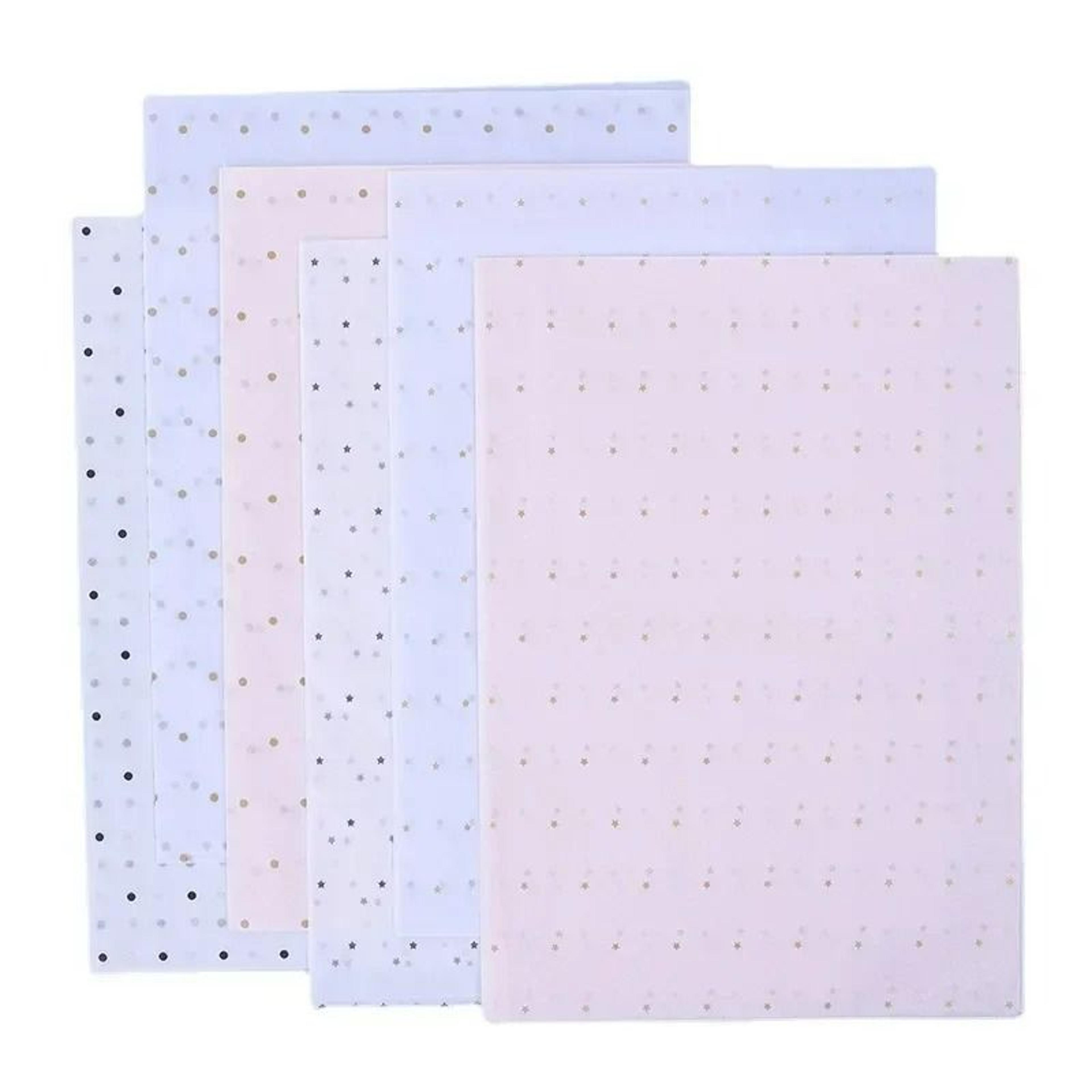 Patterned Tissue Paper Sheets Decorative Floral Gift Wrapping Paper Pack 2