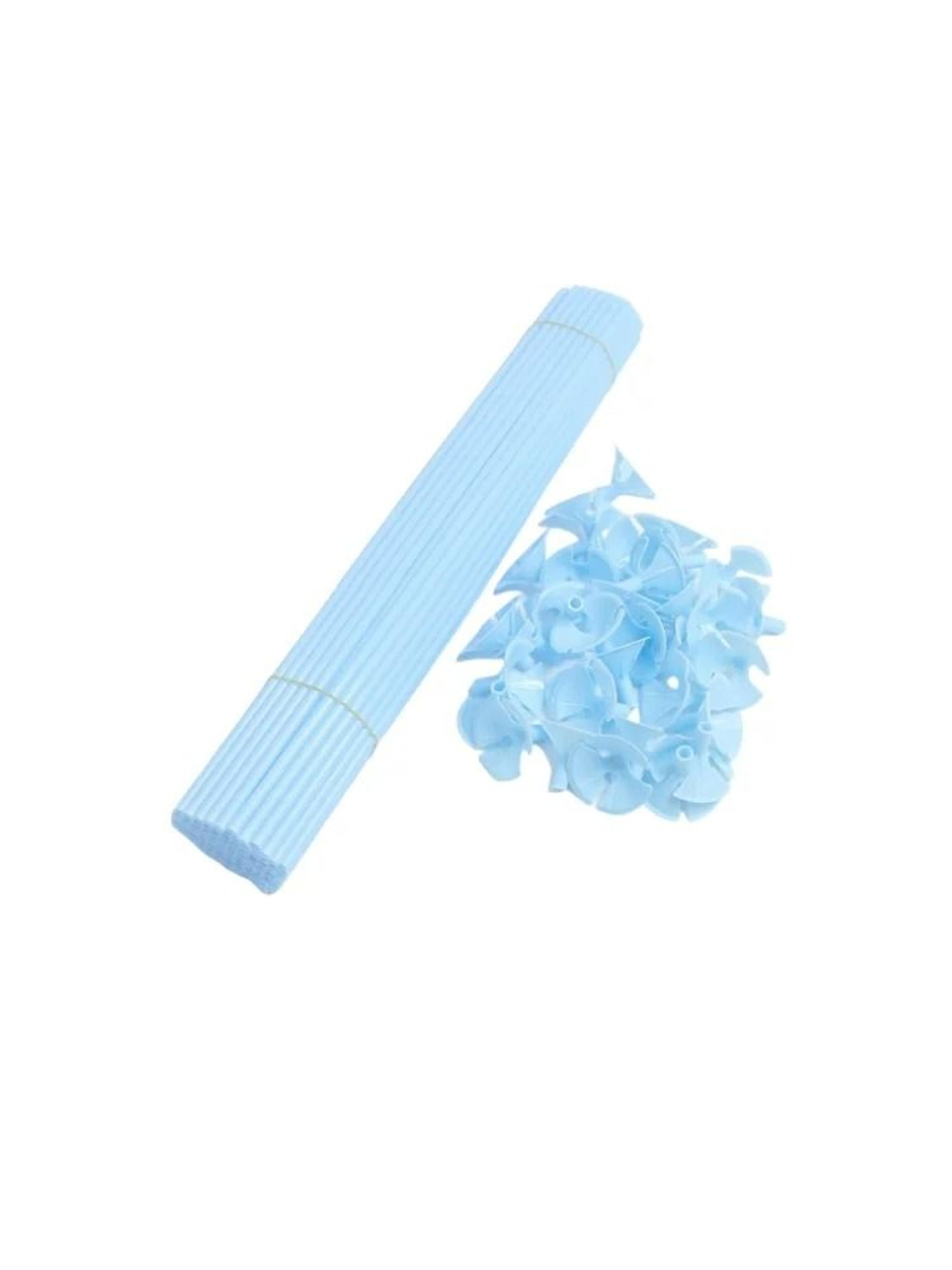 10 Piece White Balloon Sticks With Support Cups Portable Balloon Holder Rods 2