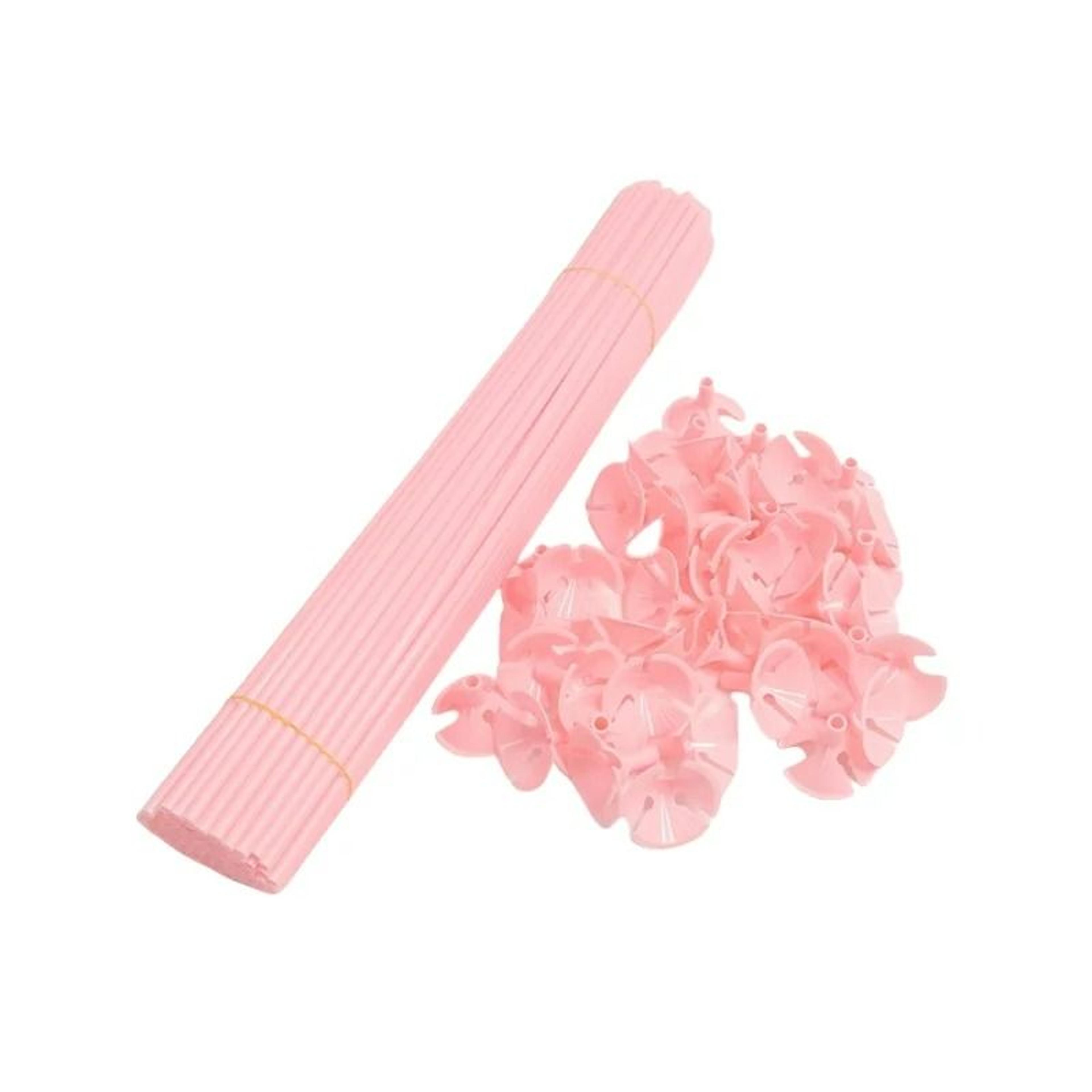 10 Piece White Balloon Sticks With Support Cups Portable Balloon Holder Rods 9