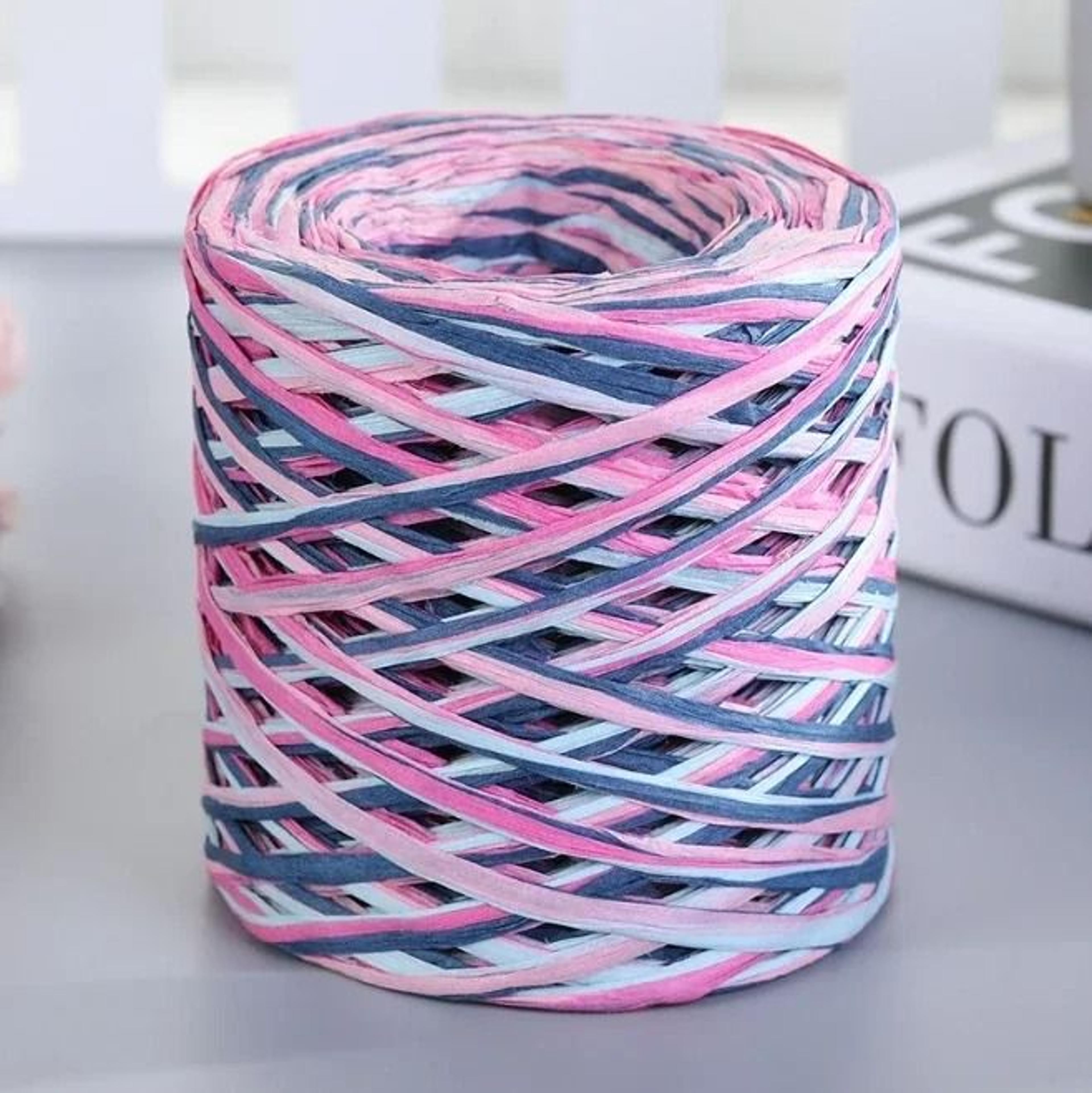 Natural Raffia Straw Yarn Eco Friendly Paper Thread For Crocheting Sun Hats And Beach Bags 4