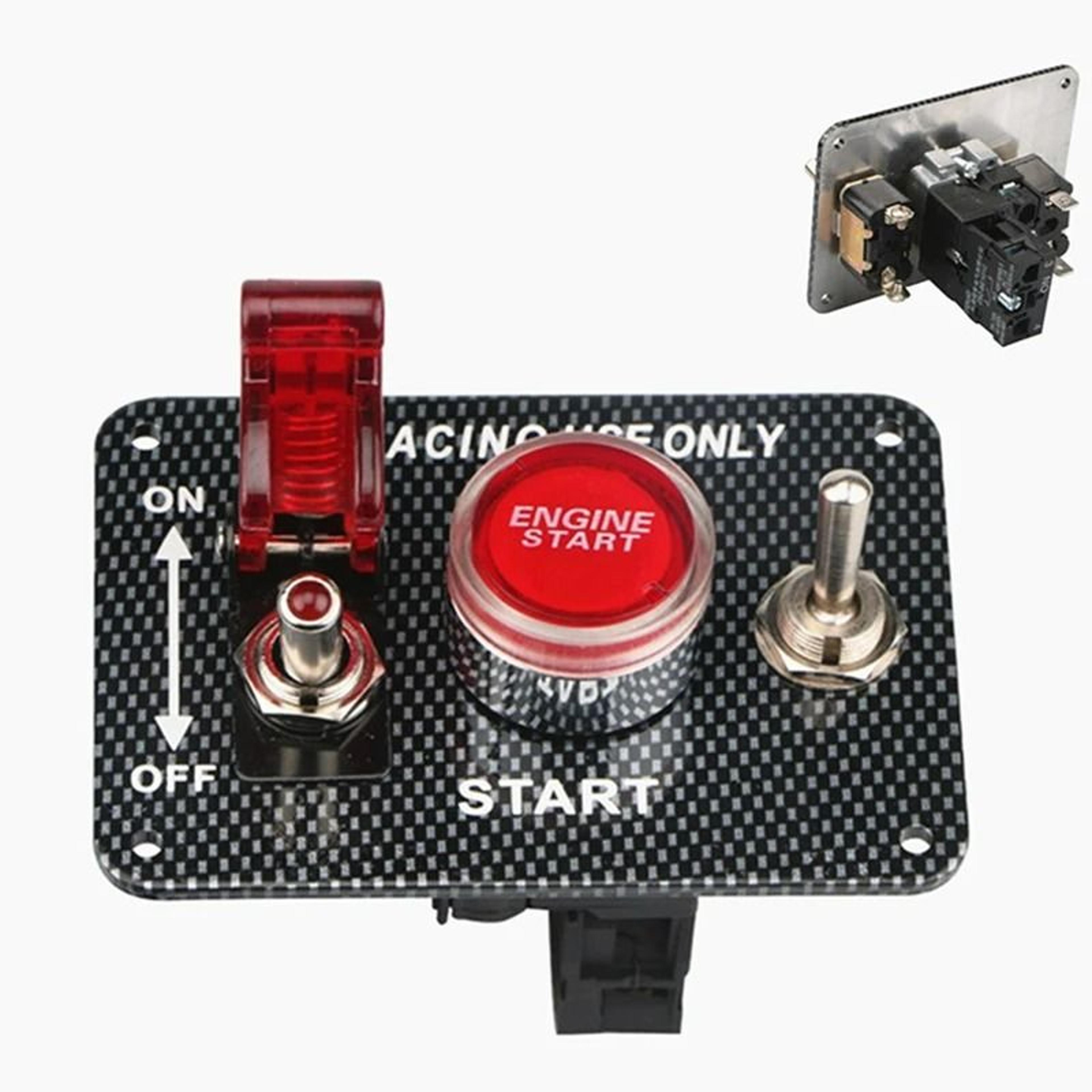 Car Modification Engine Start Push Button Switch Waterproof 12V 24V Ignition Switch 6