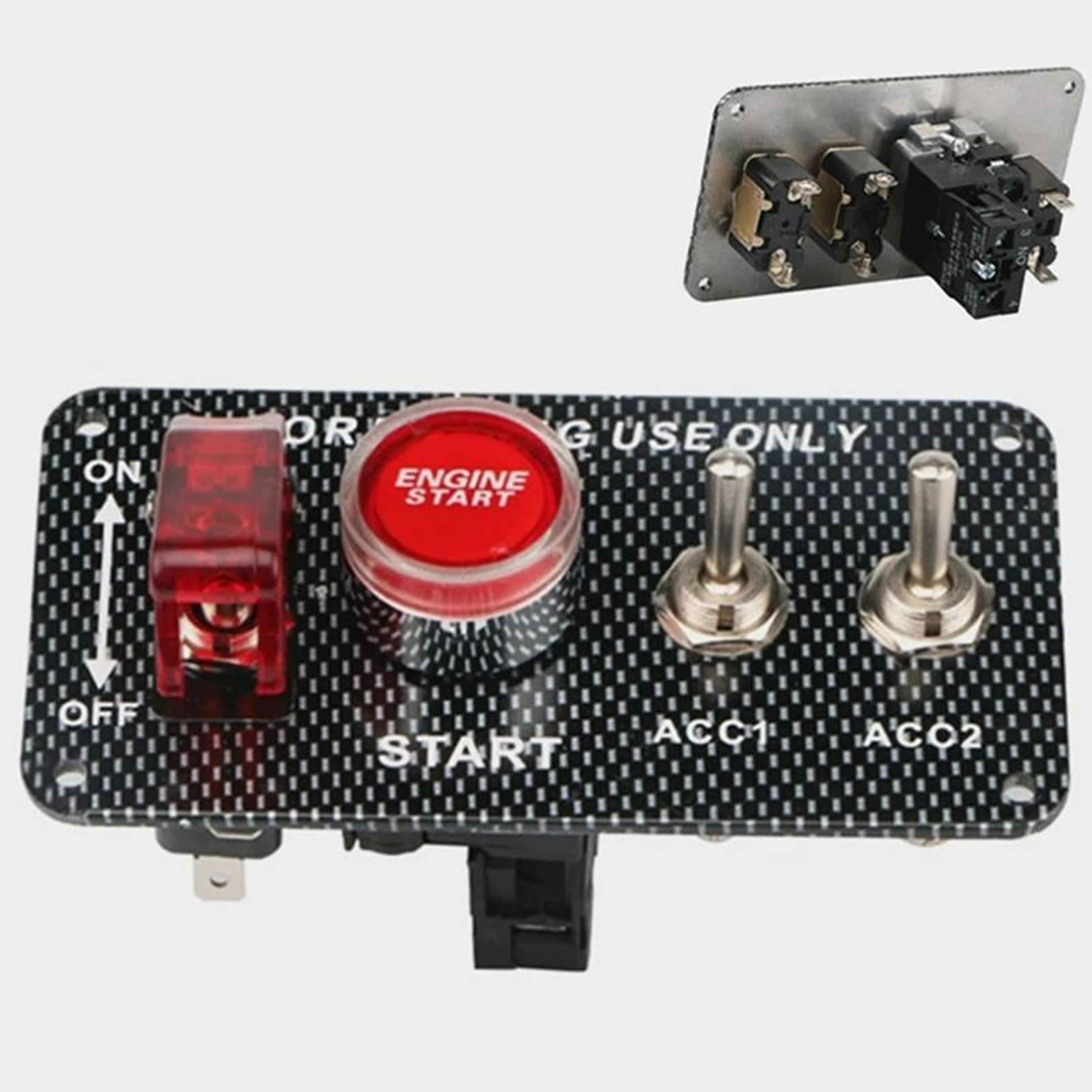 Car Modification Engine Start Push Button Switch Waterproof 12V 24V Ignition Switch 5