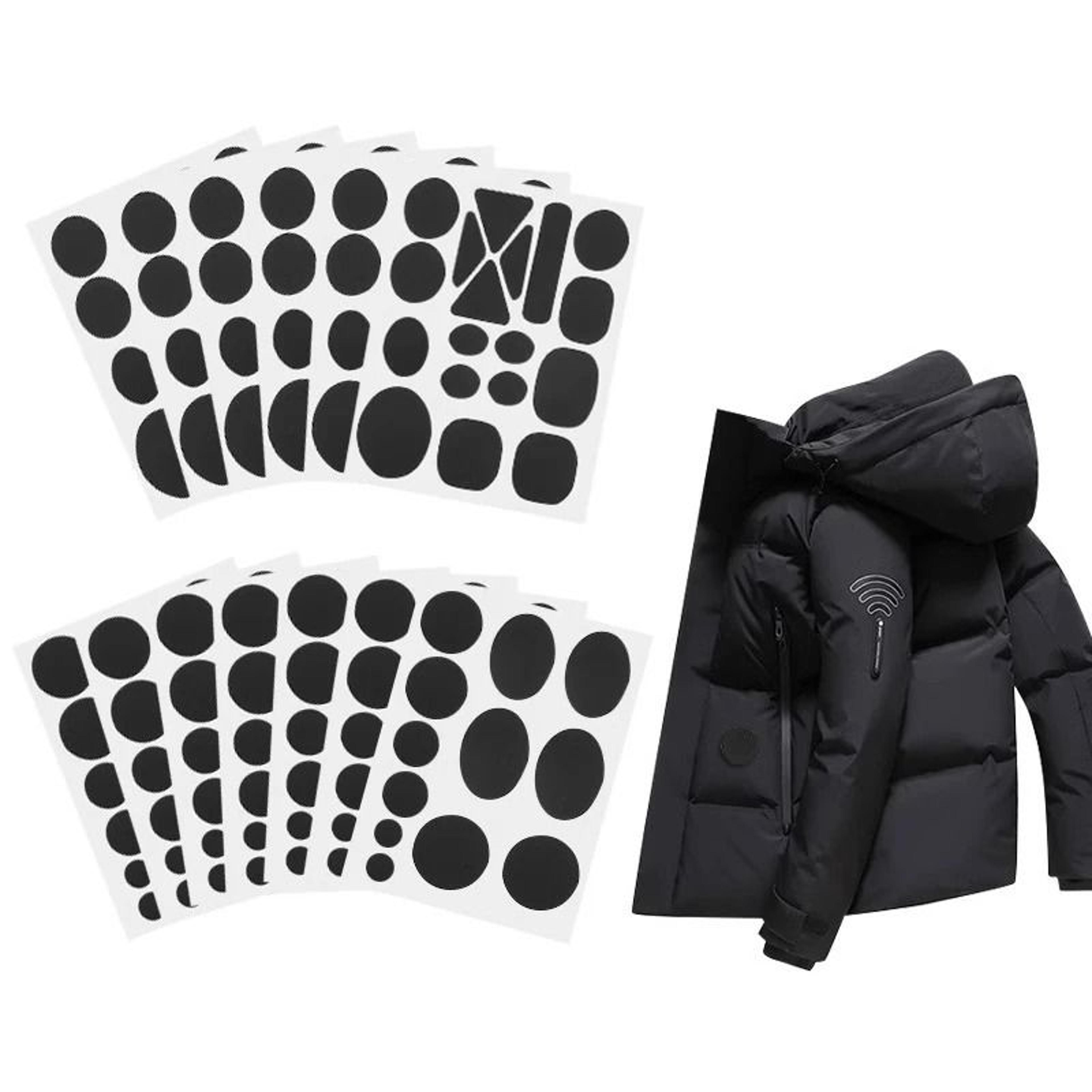 Self Adhesive Fabric Clothing Repair Patch Kit Assorted Shapes For Down Jackets And Apparel 2
