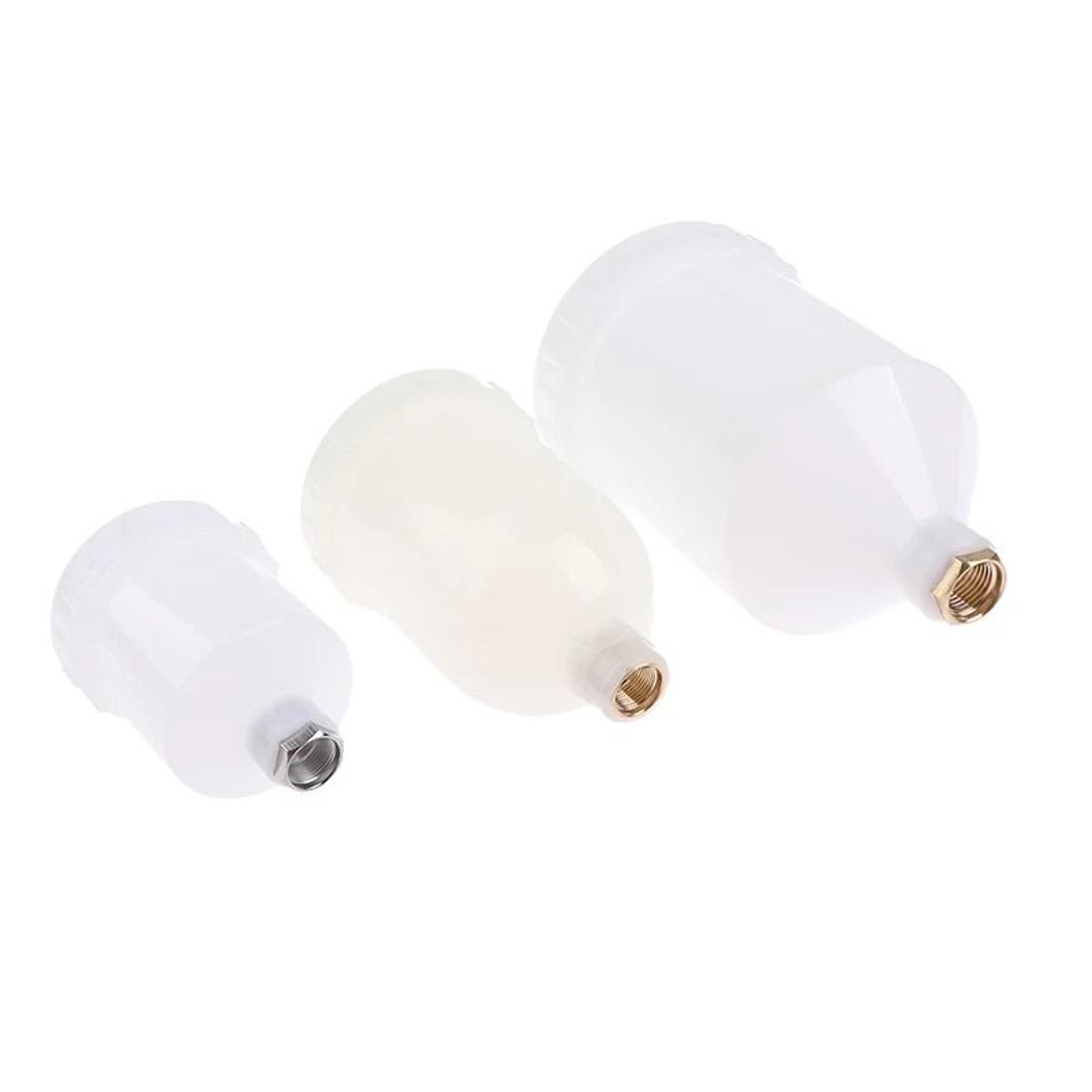 Plastic Gravity Feed Spray Paint Pot Cup With Threaded Connector Replacement 4