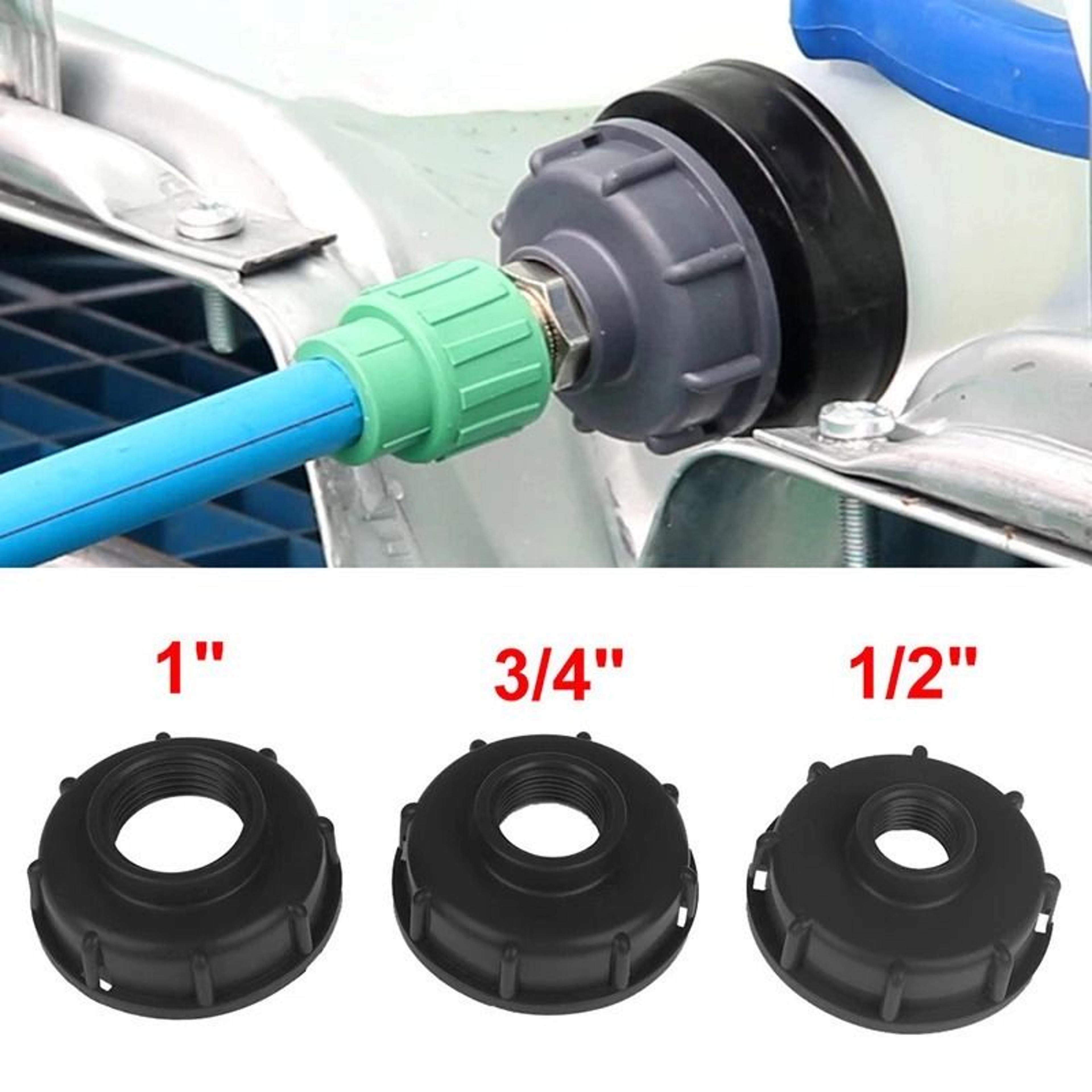 Durable IBC Tank Adapter S60x6 Coarse Thread Cap To Threaded Hose Connector 1