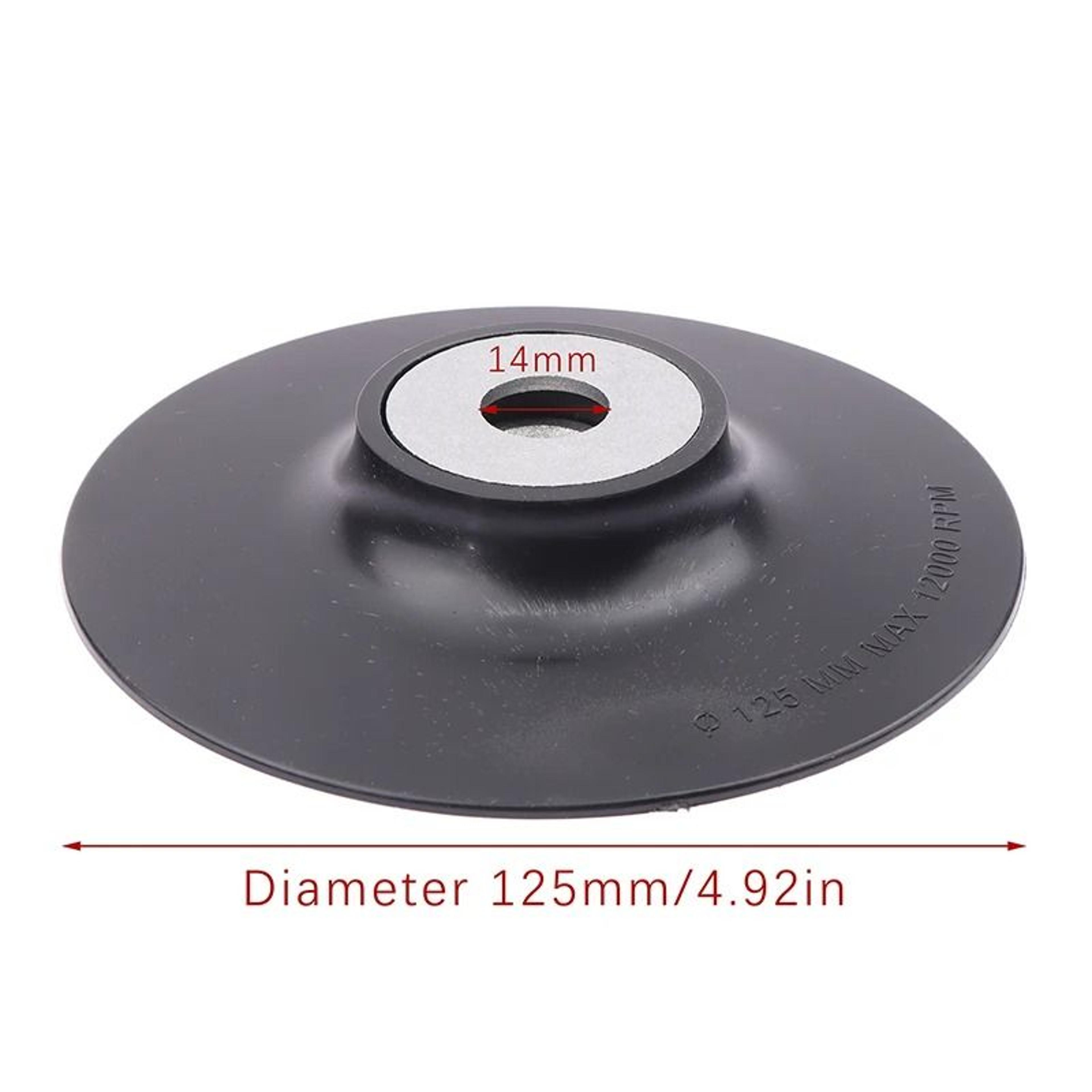 47 Inch M10M14 Angle Grinder Fiber Disc Backing Pad 12200 RPM Heavy Duty Sanding Adapter 5
