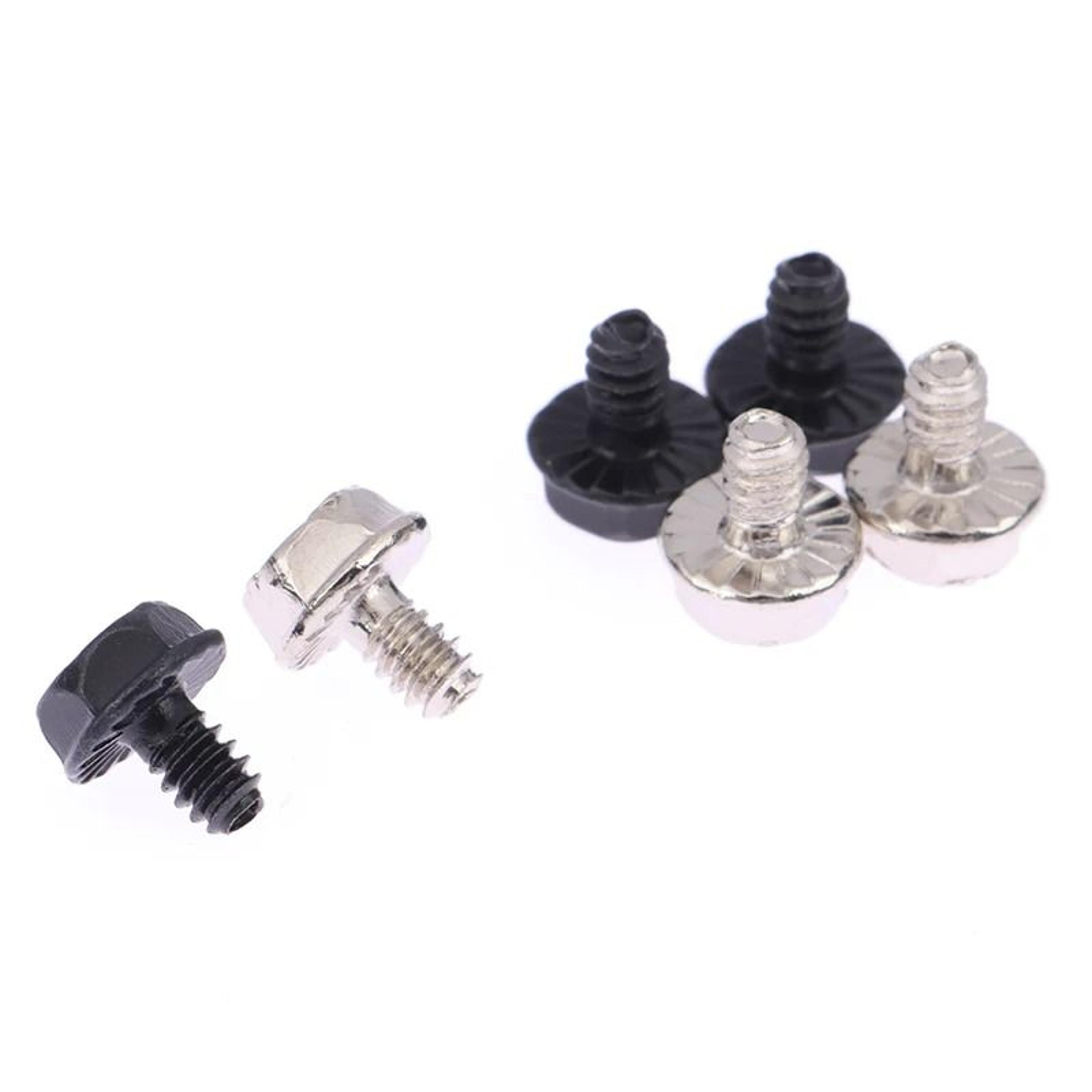 100 Piece Toothed Hex Head Computer PC Case Motherboard Mounting Screws 3