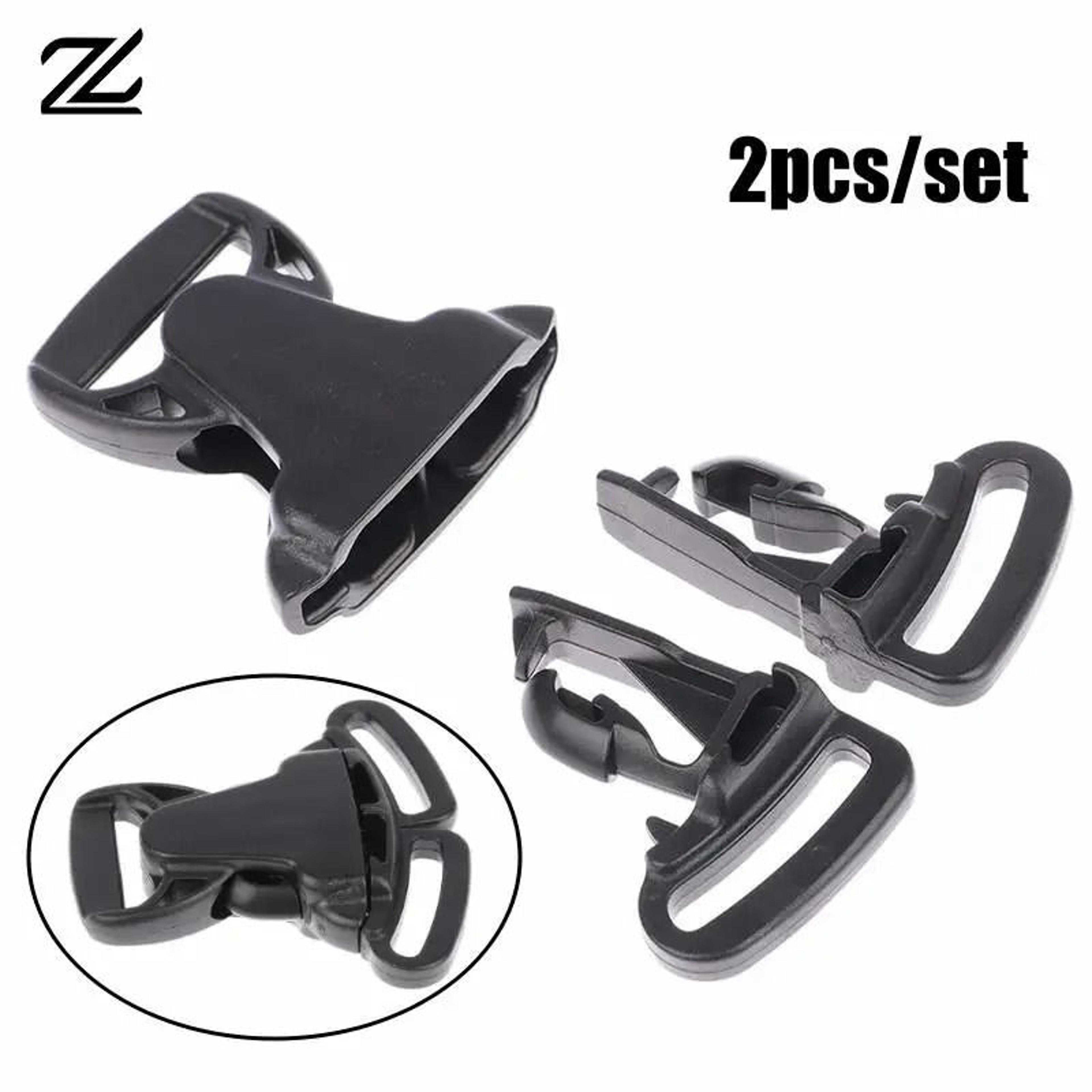 2 Piece 3Way Quick Release Plastic Side Buckle Set For Webbing Straps 1