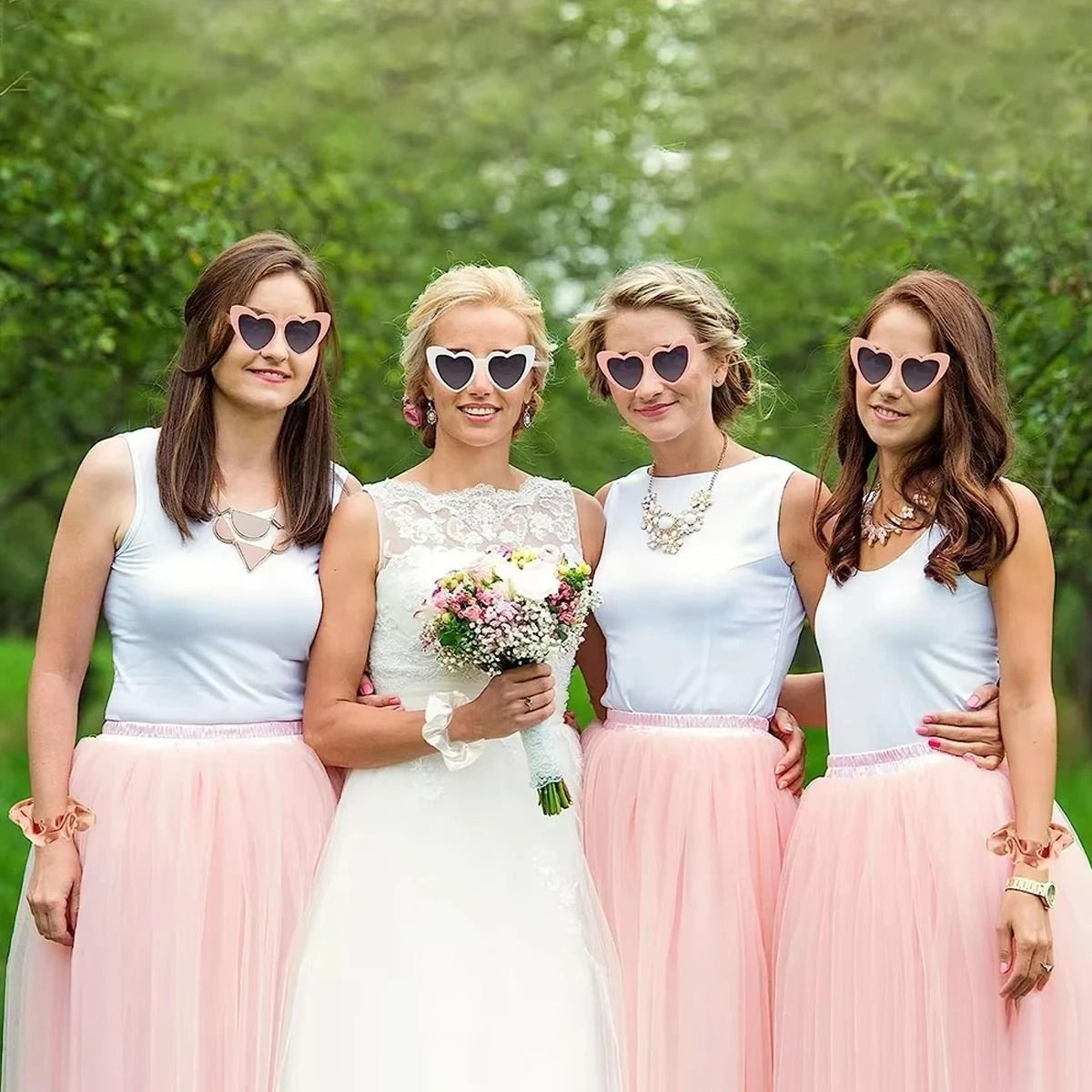 Heart Shaped Sunglasses For Bachelorette Parties And Bridal Shower Gifts 3