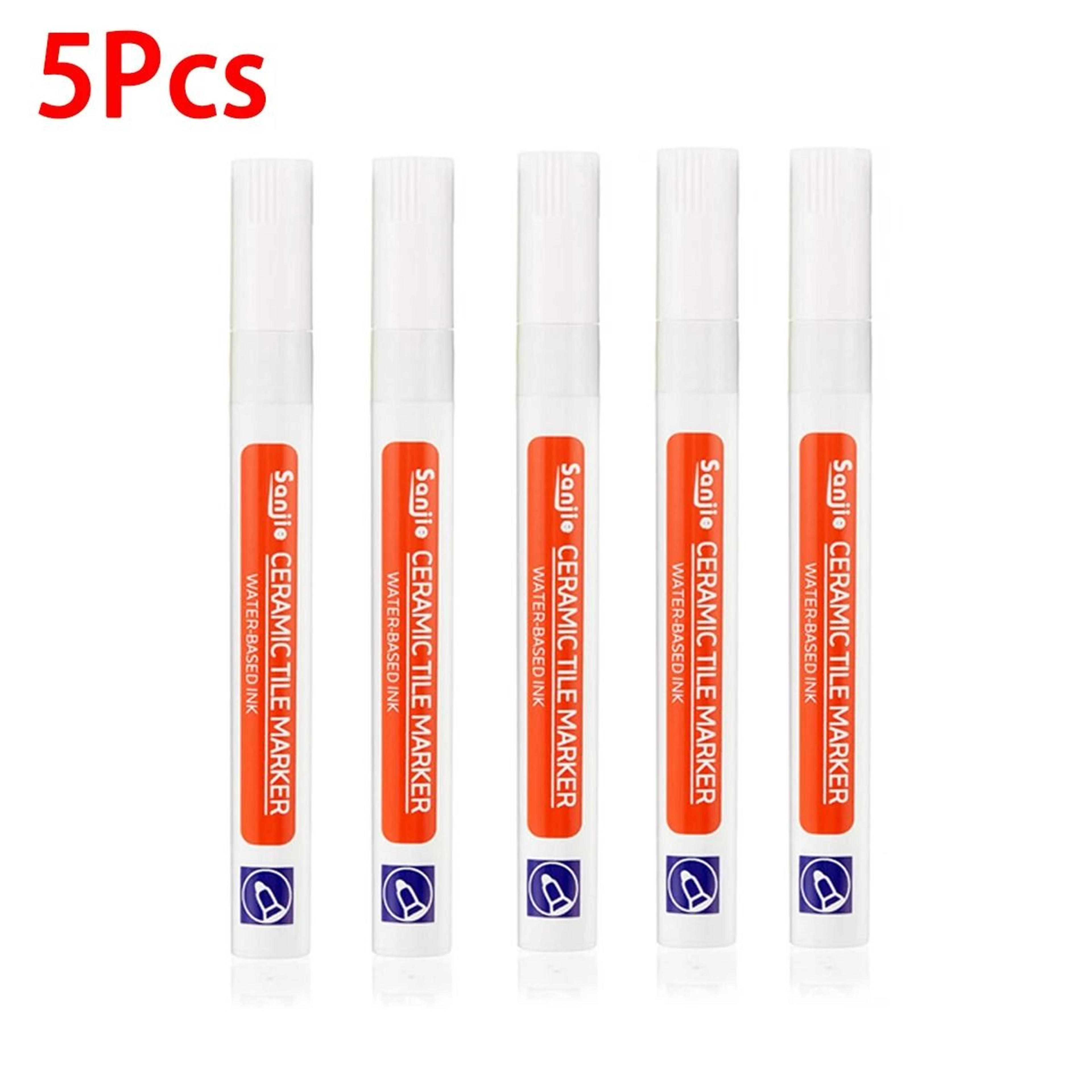 5 Piece Waterproof Ceramic Tile Grout Marker Pen Set With AntiMold Formula 6